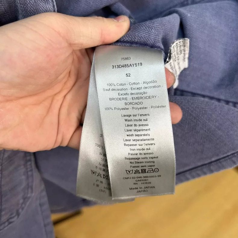 Dior Dior Homme Blue Denim Embroidery Jacket - dmc Size US L / EU 52-54 / 3 - 4 Thumbnail