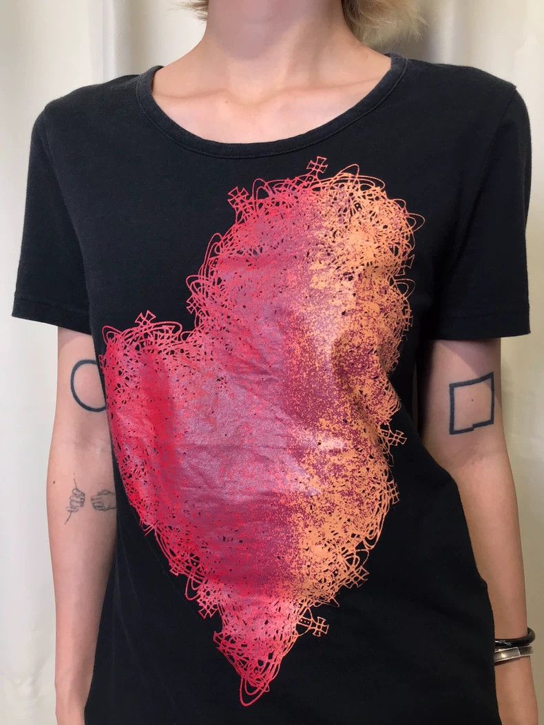 Vivienne Westwood Vivienne Westwood Heart Print Short Sleeve T - dmc Size US M / EU 48-50 / 2 - 4 Thumbnail