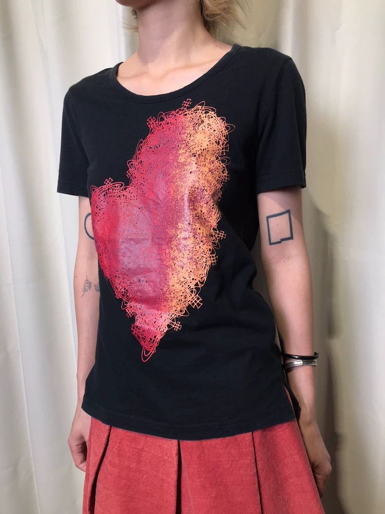 Vivienne Westwood Vivienne Westwood Heart Print Short Sleeve T - dmc Size US M / EU 48-50 / 2 - 5 Thumbnail