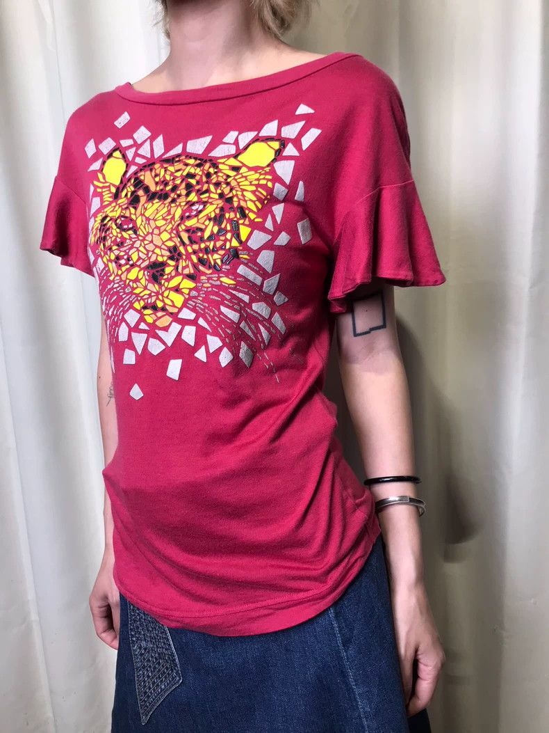 Vivienne Westwood Vivienne Westwood Mosaic Leopard Boat Neck Tee - dmc Size US M / EU 48-50 / 2 - 4 Thumbnail
