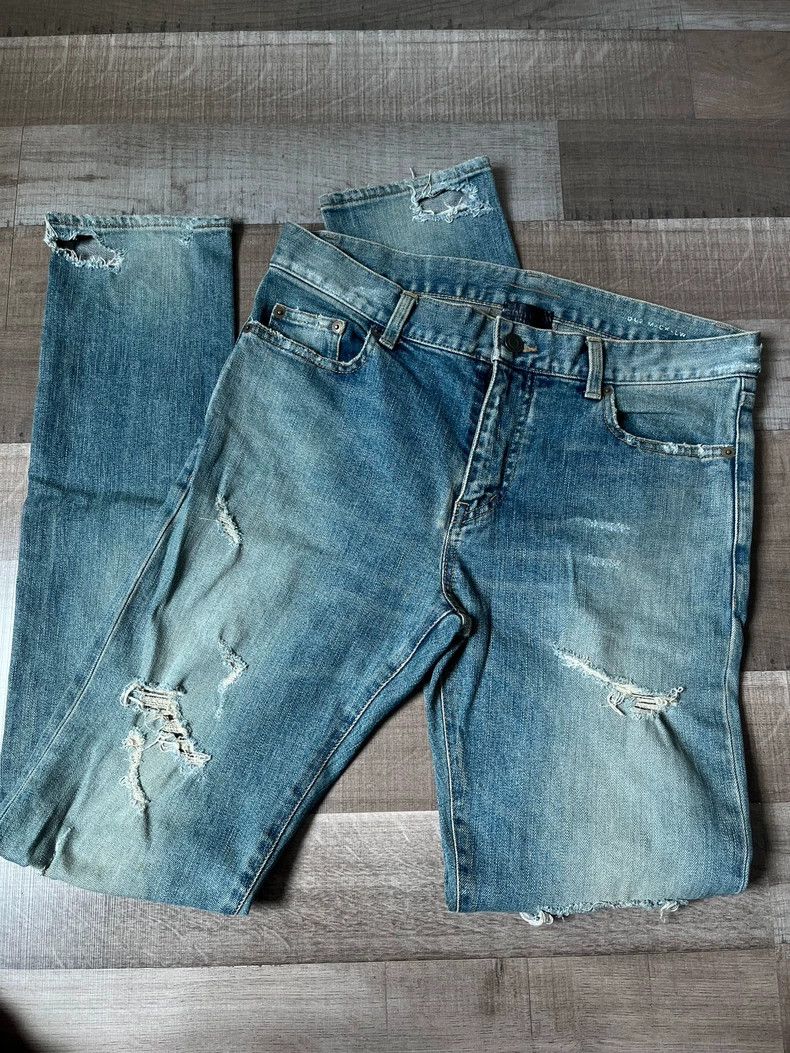Saint Laurent Paris Saint Laurent D02 SLP Denim Jeans - dmc Size US 31 - 4 Thumbnail