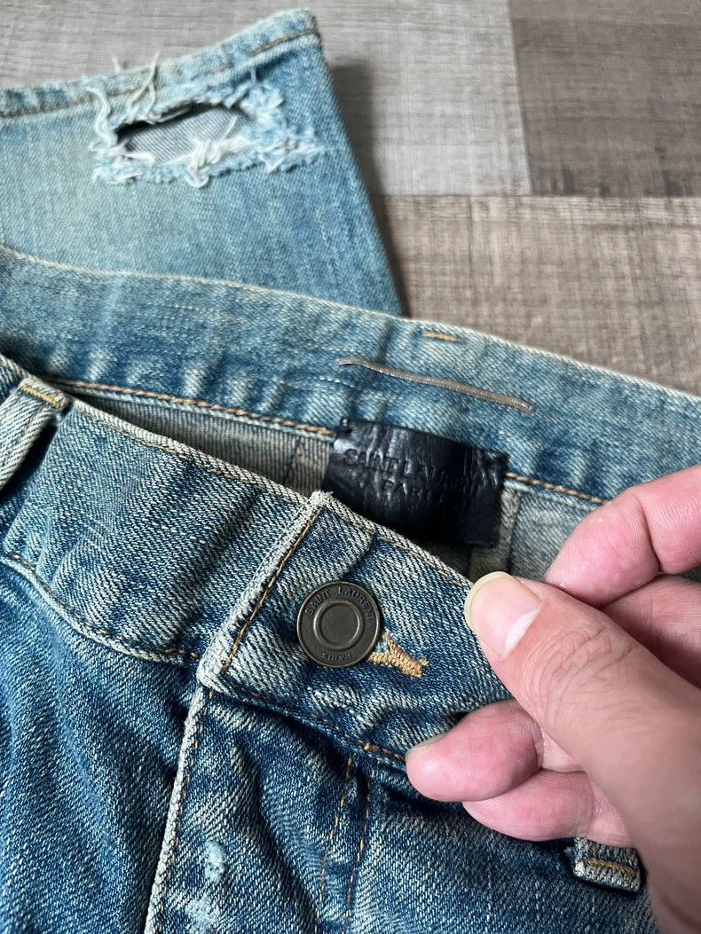 Saint Laurent Paris Saint Laurent D02 SLP Denim Jeans - dmc Size US 31 - 5 Thumbnail