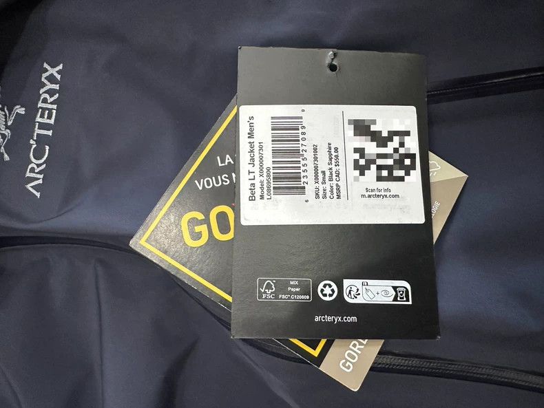 Arc'teryx Arcteryx Beta Lt Black Blue Jacket Size US S / EU 44-46 / 1 - 3 Thumbnail