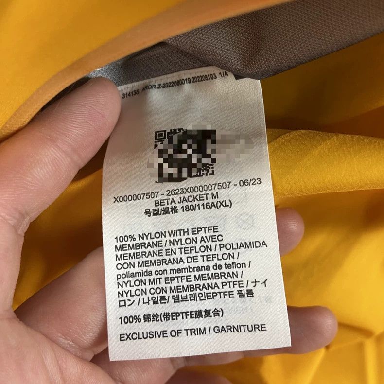 Arc'teryx Arc'teryx Beta Jacket Yellow Hard Shell Size US XL / EU 56 / 4 - 4 Thumbnail