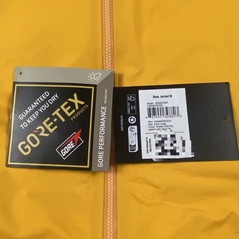 Arc'teryx Arc'teryx Beta Jacket Yellow Hard Shell Size US XL / EU 56 / 4 - 5 Thumbnail