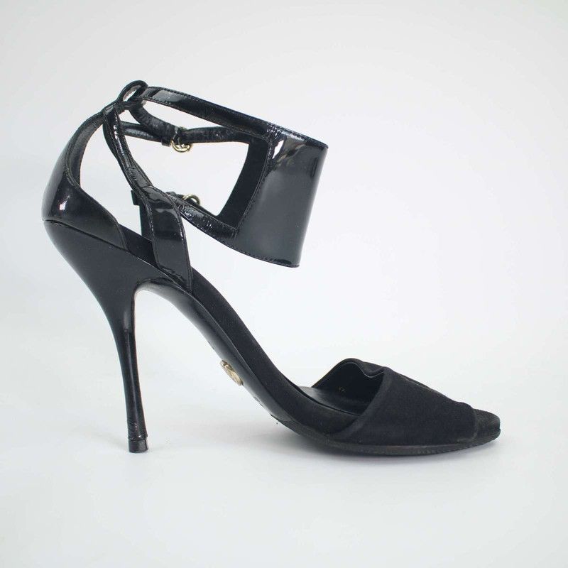 Gucci Gucci Black Suede High Heels with 13cm Heel 0079 Size US 8 / IT 38 - 4 Thumbnail