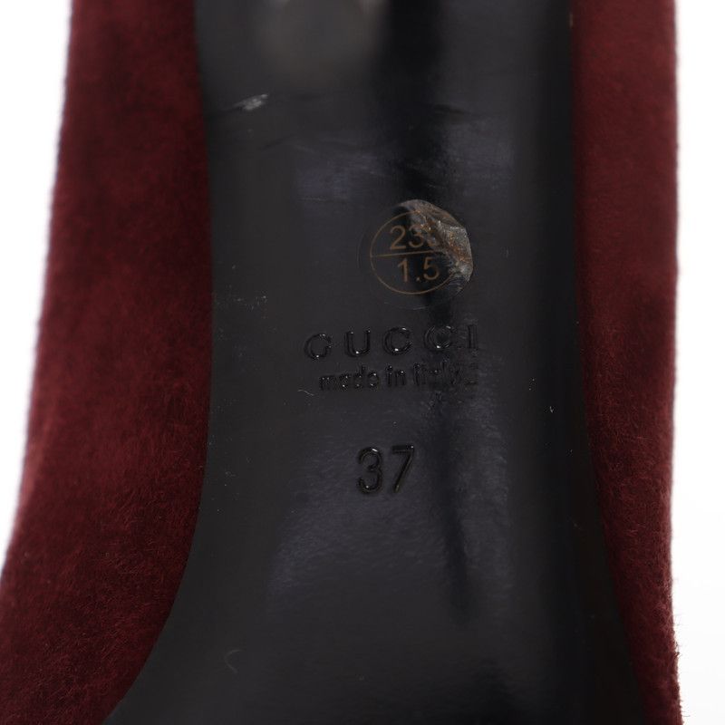 Gucci Gucci Red Suede High Heels 0079 Size US 8 / IT 38 - 7 Thumbnail