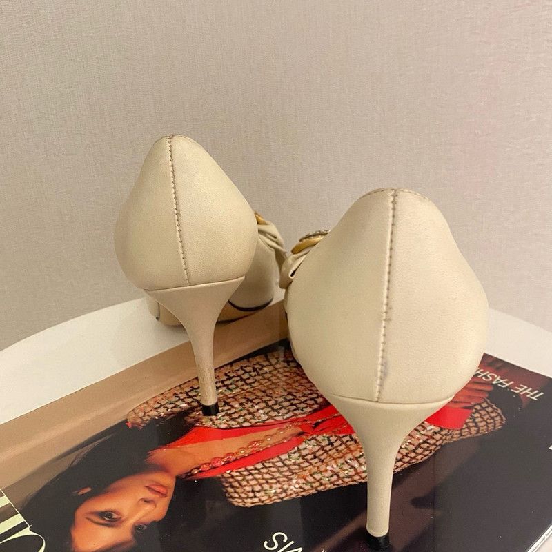 Gucci Gucci Bee Embellished Pointed High Heels 0079 Size US 8 / IT 38 - 2 Thumbnail