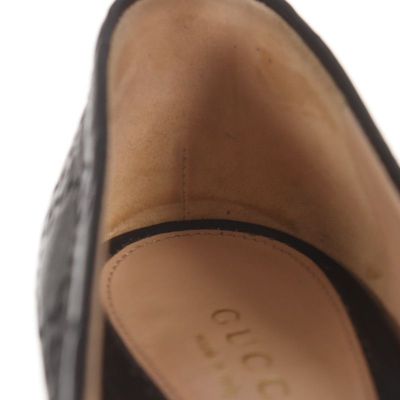 Gucci Gucci Peep-Toe High Heels in Black 0079 Size US 8 / IT 38 - 9 Thumbnail