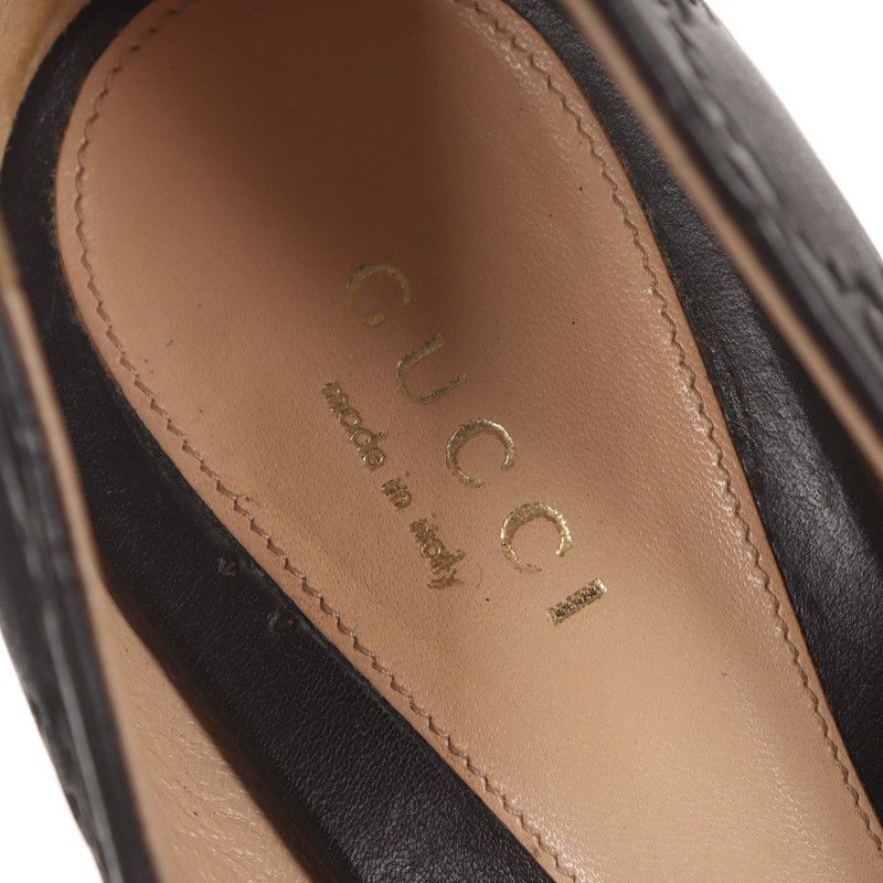 Gucci Gucci Peep-Toe High Heels in Black 0079 Size US 8 / IT 38 - 8 Thumbnail