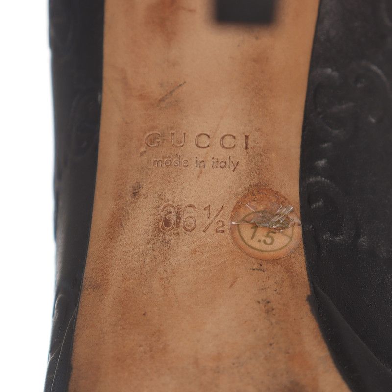 Gucci Gucci Peep-Toe High Heels in Black 0079 Size US 8 / IT 38 - 7 Thumbnail
