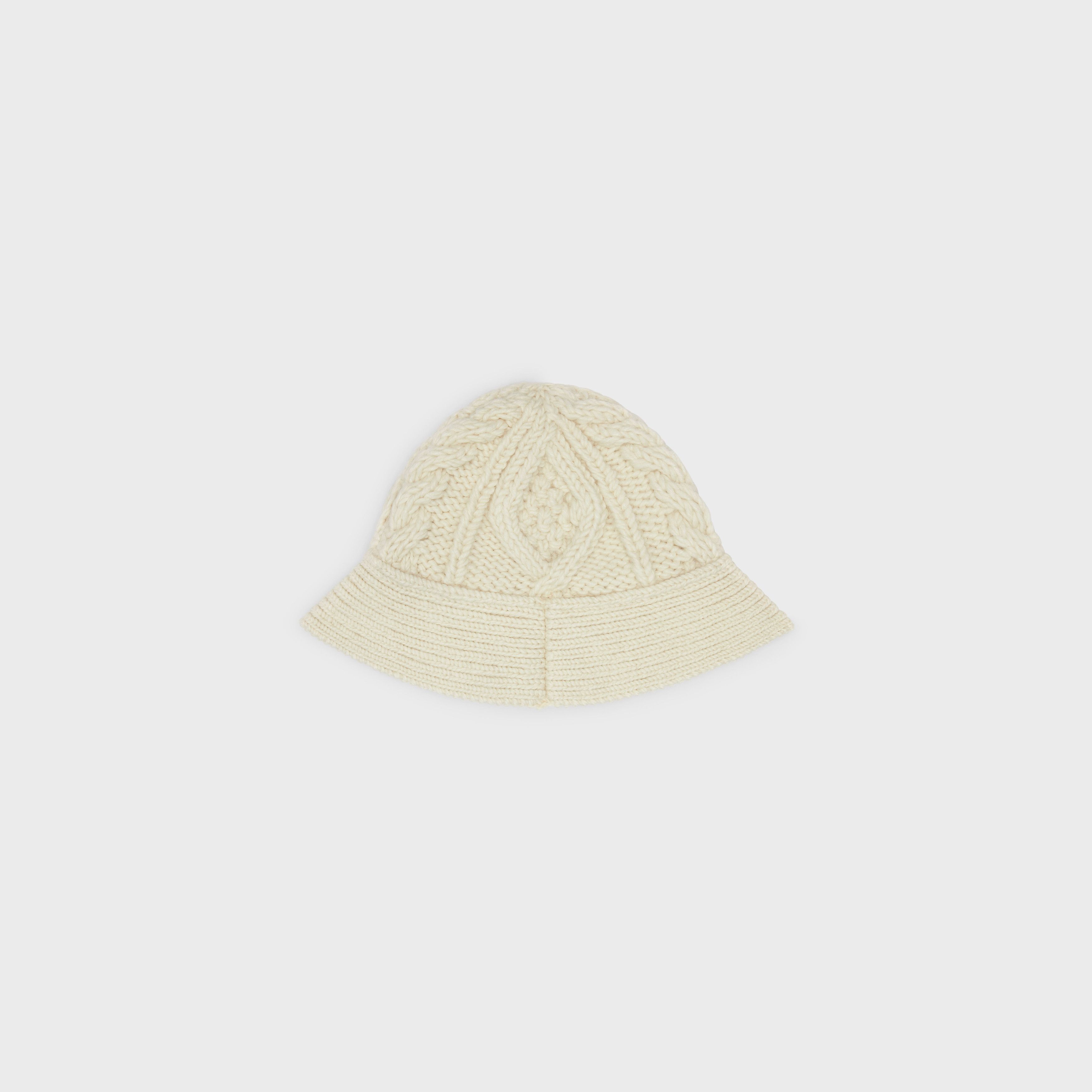 Celine triomphe cloche beanie in aran alpaca wool Size ONE SIZE - 2 Thumbnail