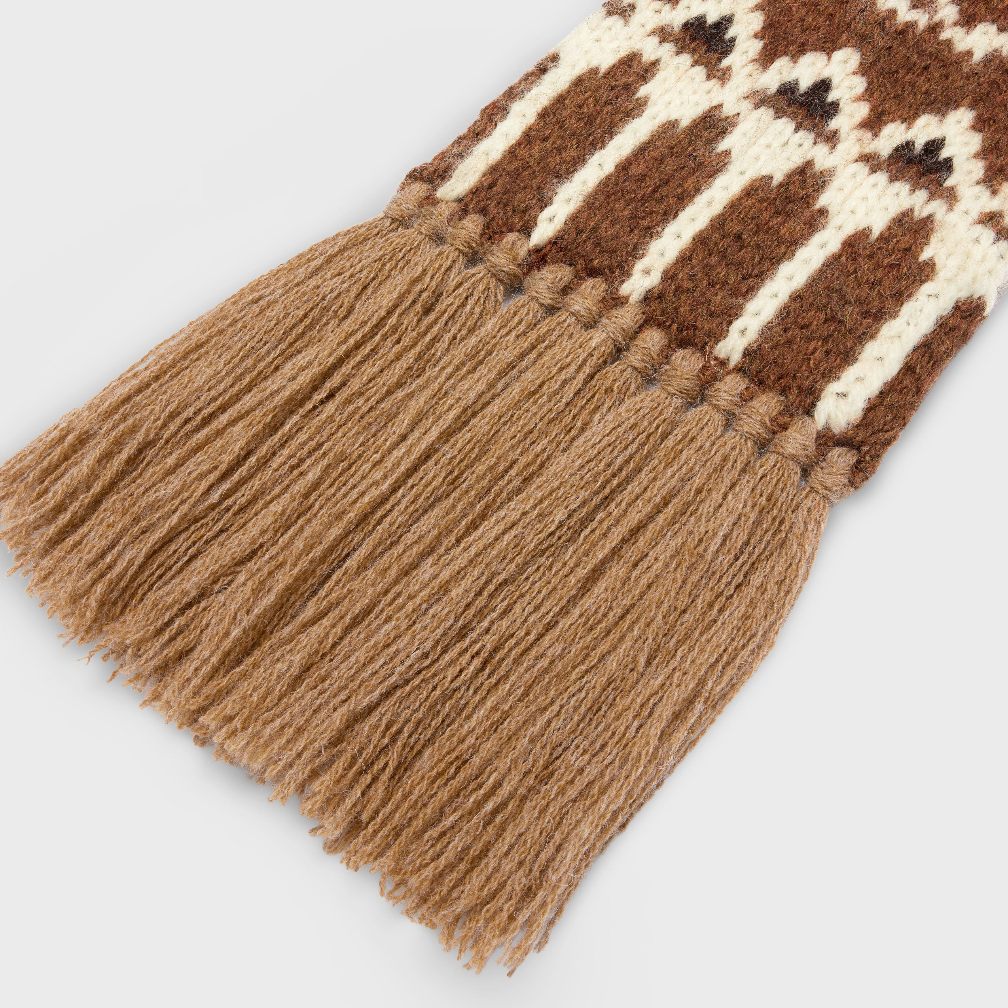 Celine scarf in triomphe fair isle wool Size ONE SIZE - 2 Thumbnail