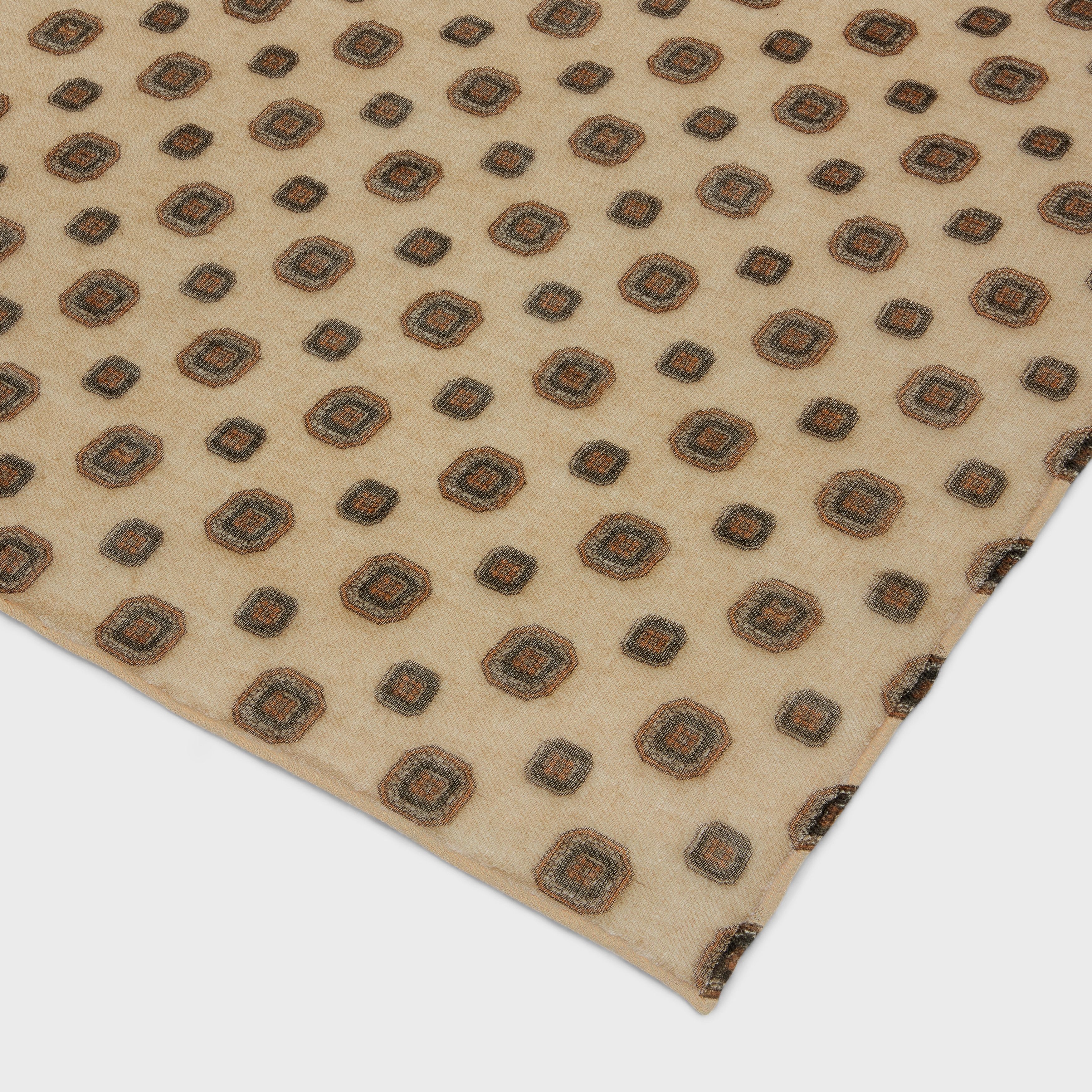 Celine STOLE IN BISCOTTO-PRINT CASHMERE MUSLIN Size ONE SIZE - 2 Thumbnail