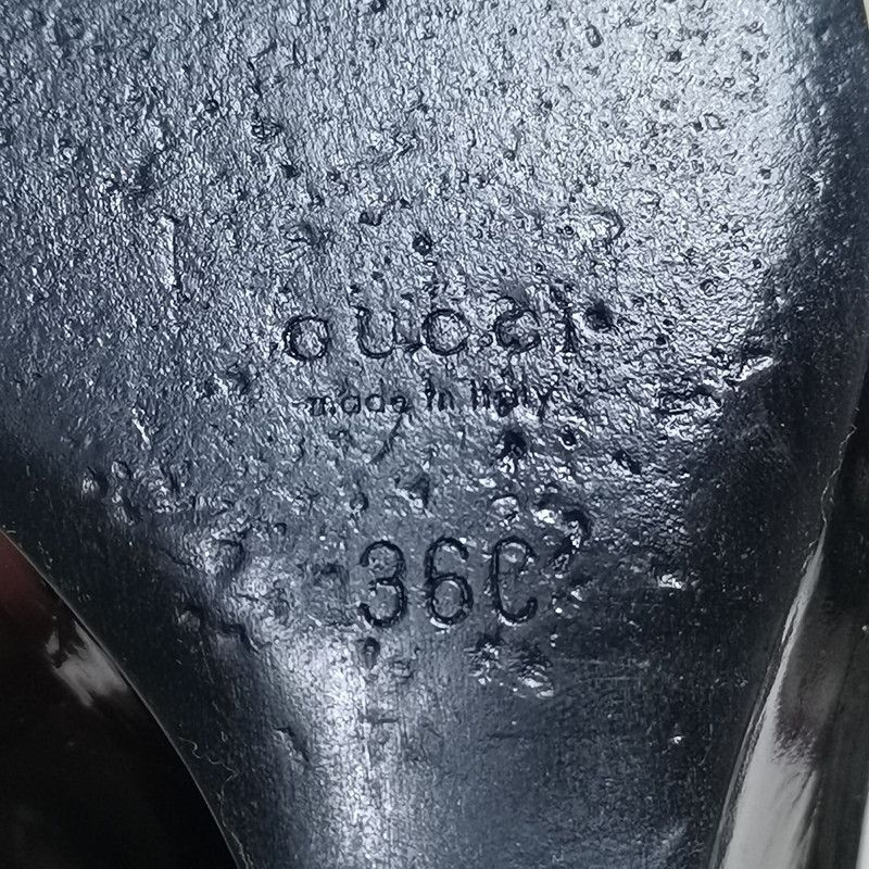 Gucci Gucci Black Wedge Heels with Signature Detail 0079 Size US 8 / IT 38 - 5 Thumbnail