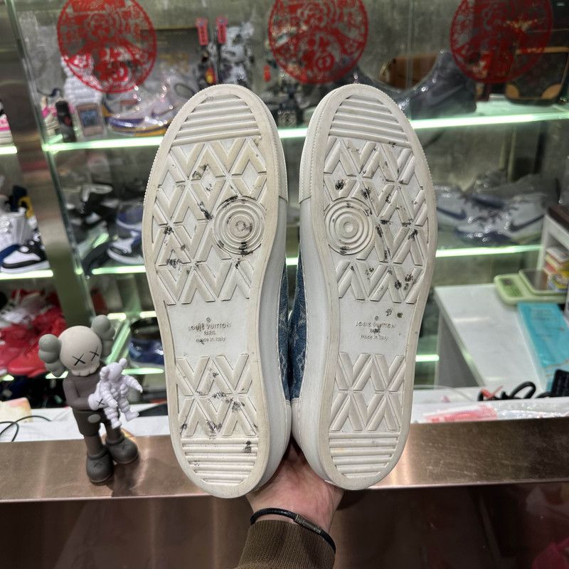 Louis Vuitton Louis Vuitton Tattoo High-Top Denim Sneakers 0079 Size US 10 / EU 43 - 4 Thumbnail