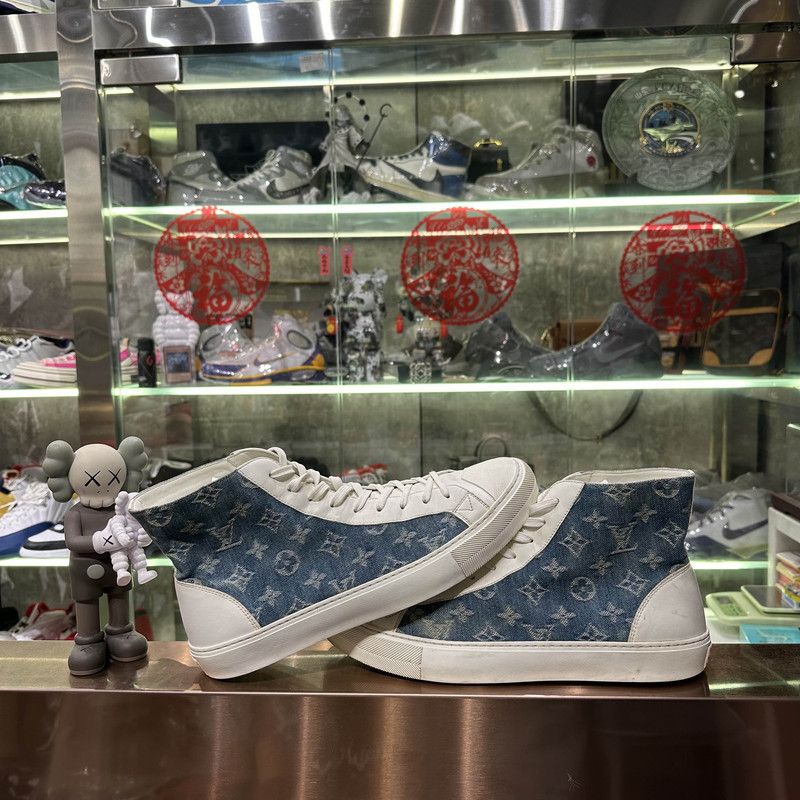 Louis Vuitton Louis Vuitton Tattoo High-Top Denim Sneakers 0079 Size US 10 / EU 43 - 7 Thumbnail