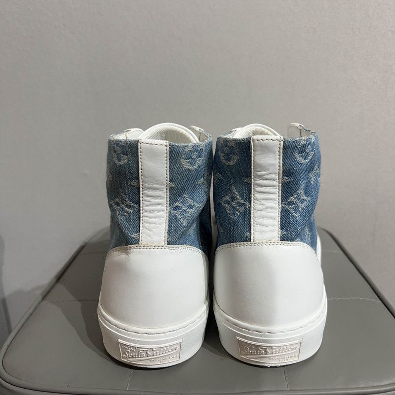 Louis Vuitton Louis Vuitton Tattoo High-Top Denim Sneakers 0079 Size US 8 / EU 41 - 3 Thumbnail