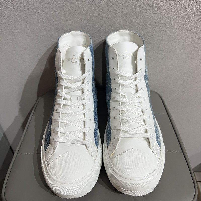 Louis Vuitton Louis Vuitton Tattoo High-Top Denim Sneakers 0079 Size US 8 / EU 41 - 2 Thumbnail