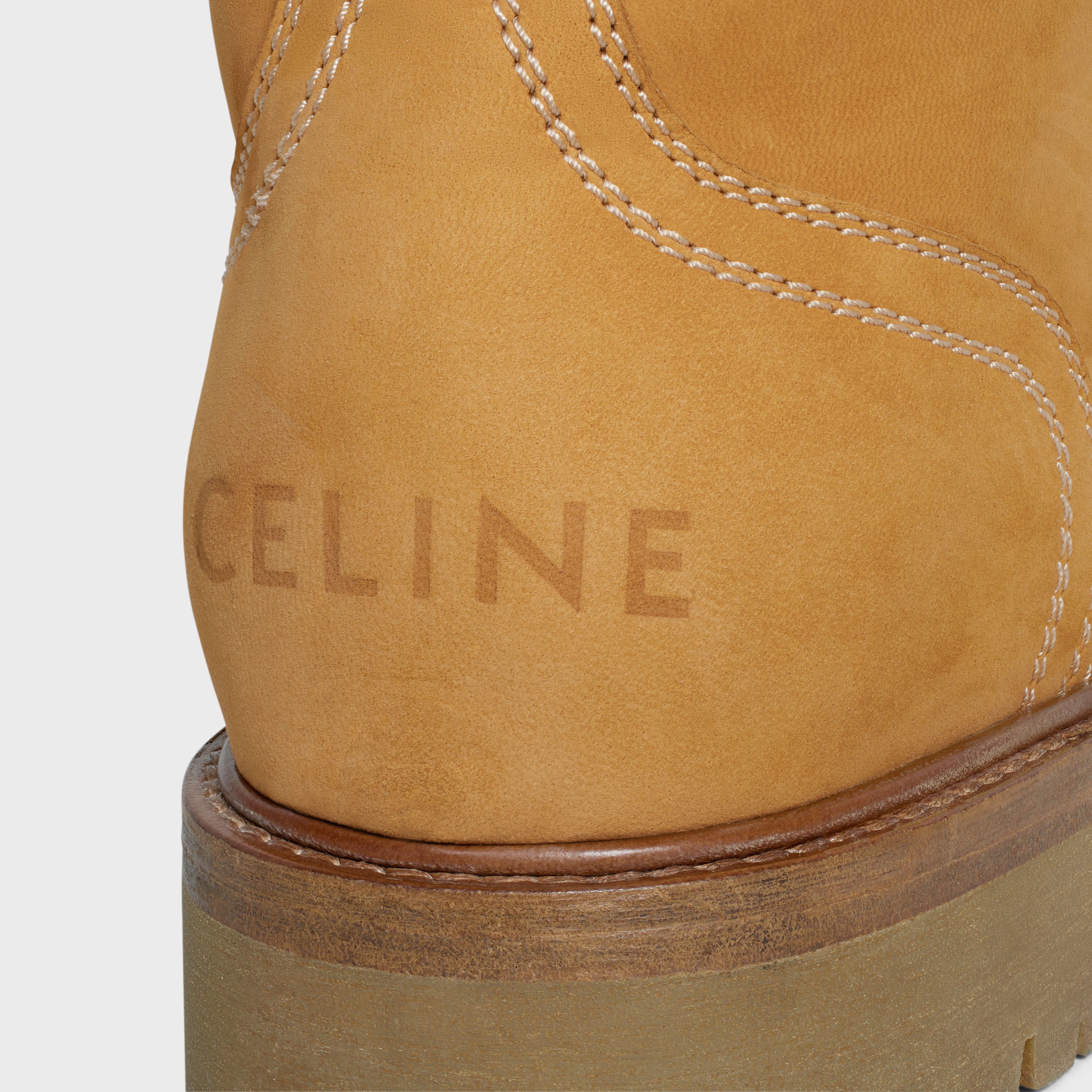Celine CELINE KURT LACE-UP MID BOOT in NUBUCK CALFSKIN AND SHEARLING Size US 5 / IT 35 - 5 Thumbnail