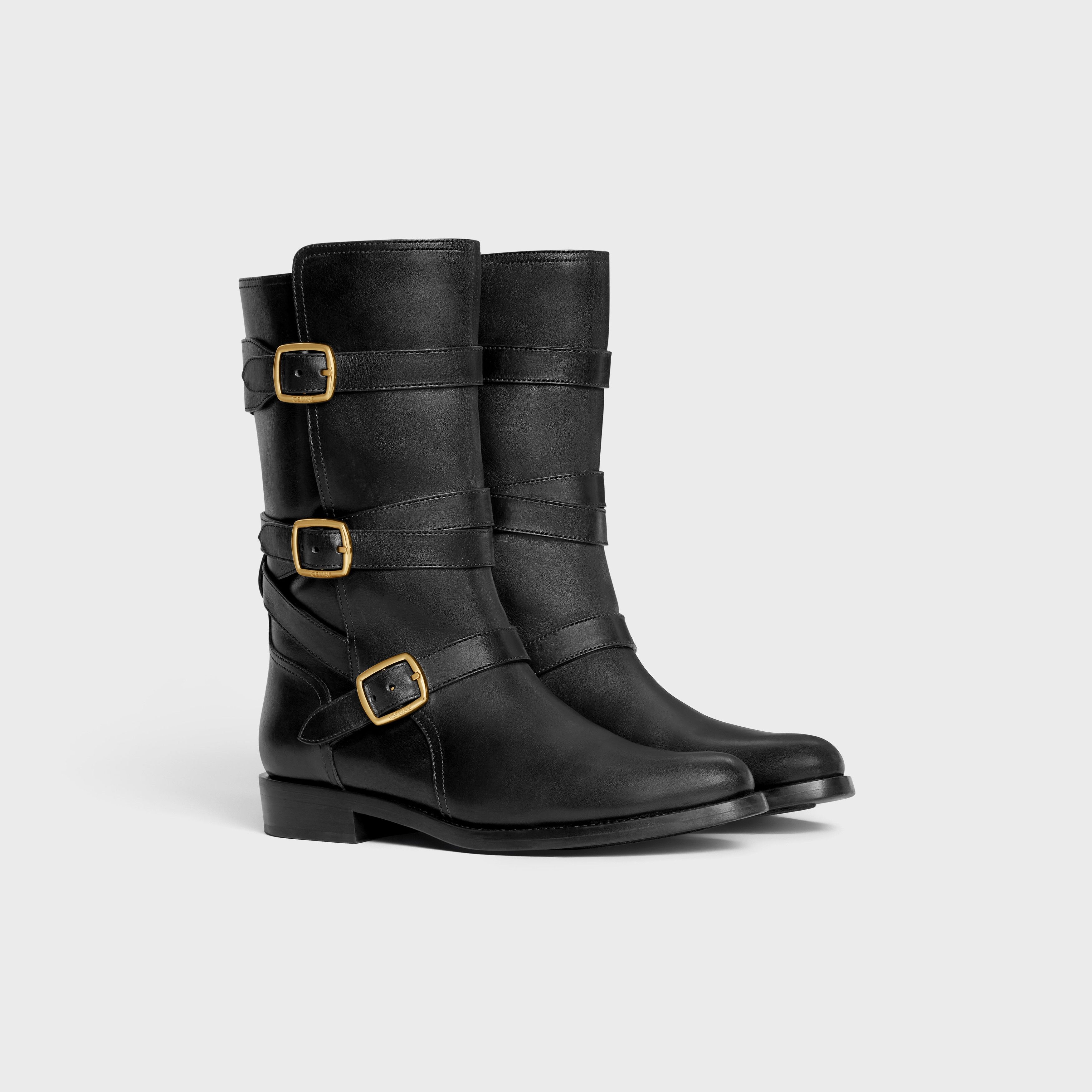 Celine CELINE LYRA TRIPLE BUCKLES BOOT in Calfskin Size US 11 / IT 41 - 2 Thumbnail