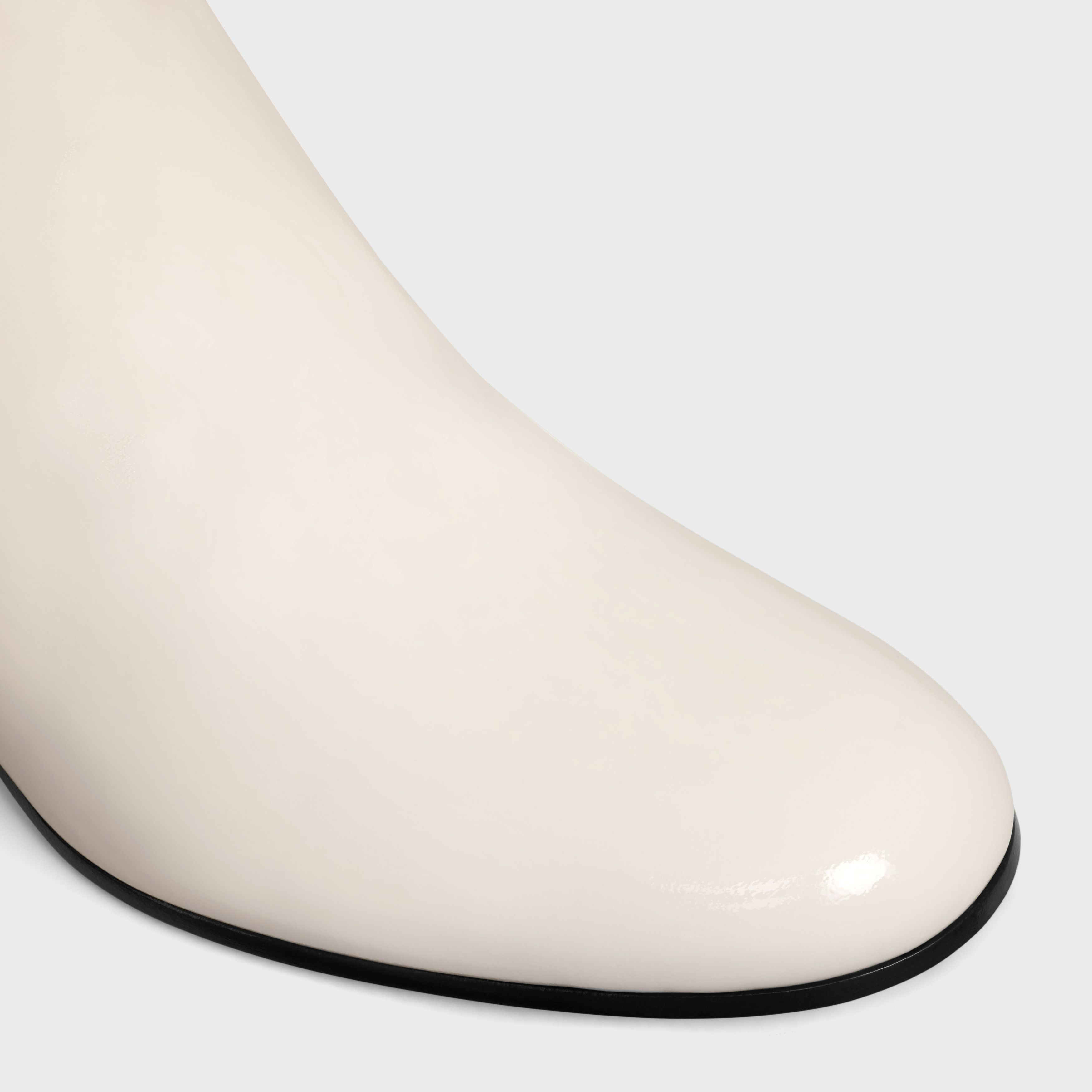 LES BOTTES CELINE TRIOMPHE HIGH BOOT in PATENT CALFSKIN