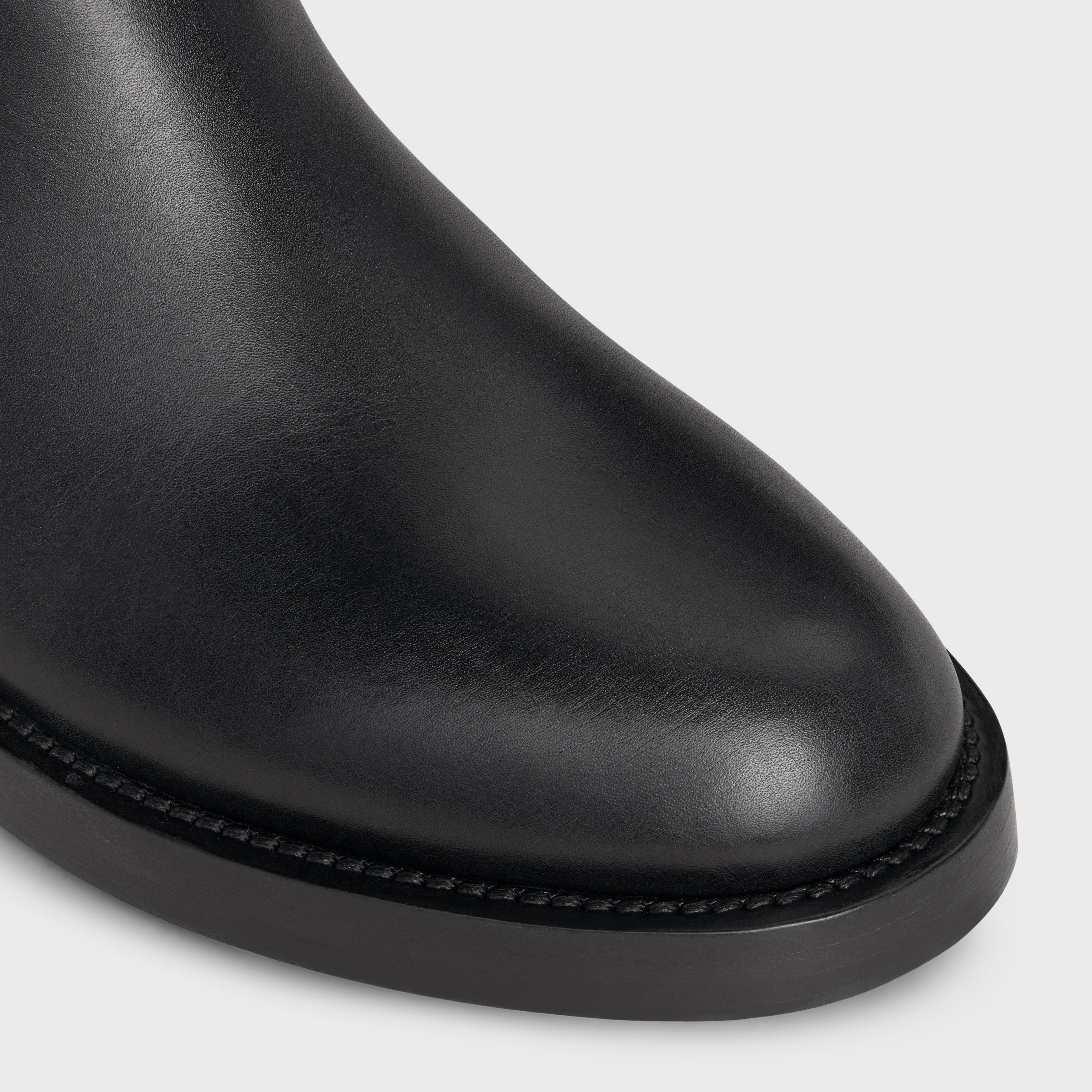 Celine HIGH BOOT CELINE BIKER in CALFSKIN - VEGETAL TANNING Size US 11 / IT 41 - 4 Thumbnail