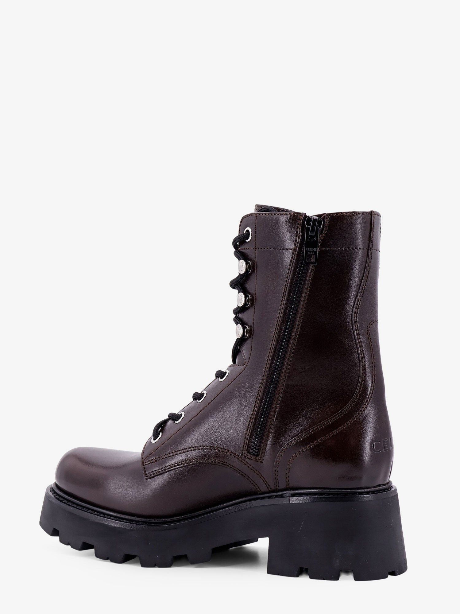 Celine celine triomphe rangers mid lace-up boot in calfskin Size US 8 / IT 38 - 3 Thumbnail
