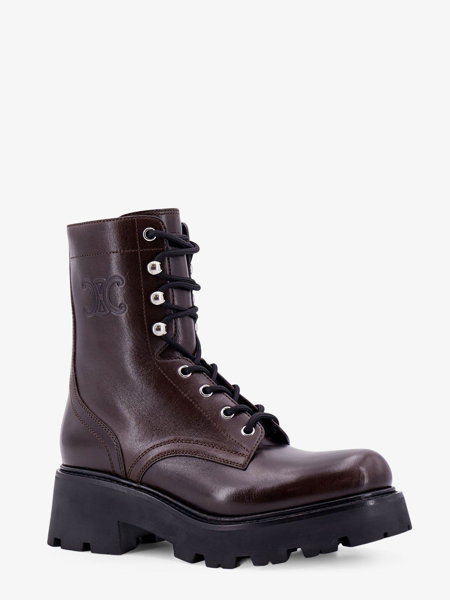 Celine celine triomphe rangers mid lace-up boot in calfskin Size US 10 / IT 40 - 2 Thumbnail