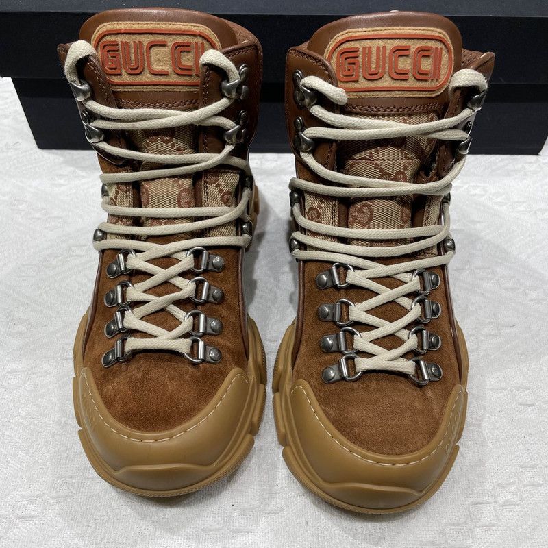 Gucci Gucci Wmns Flashtrek 'Brick Red Beige' Boots 0079 Size US 8 / IT 38 - 2 Thumbnail