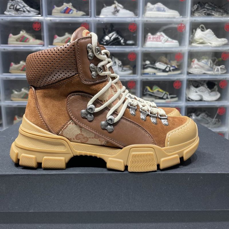 Gucci Gucci Wmns Flashtrek 'Brick Red Beige' Boots 0079 Size US 8 / IT 38 - 12 Thumbnail