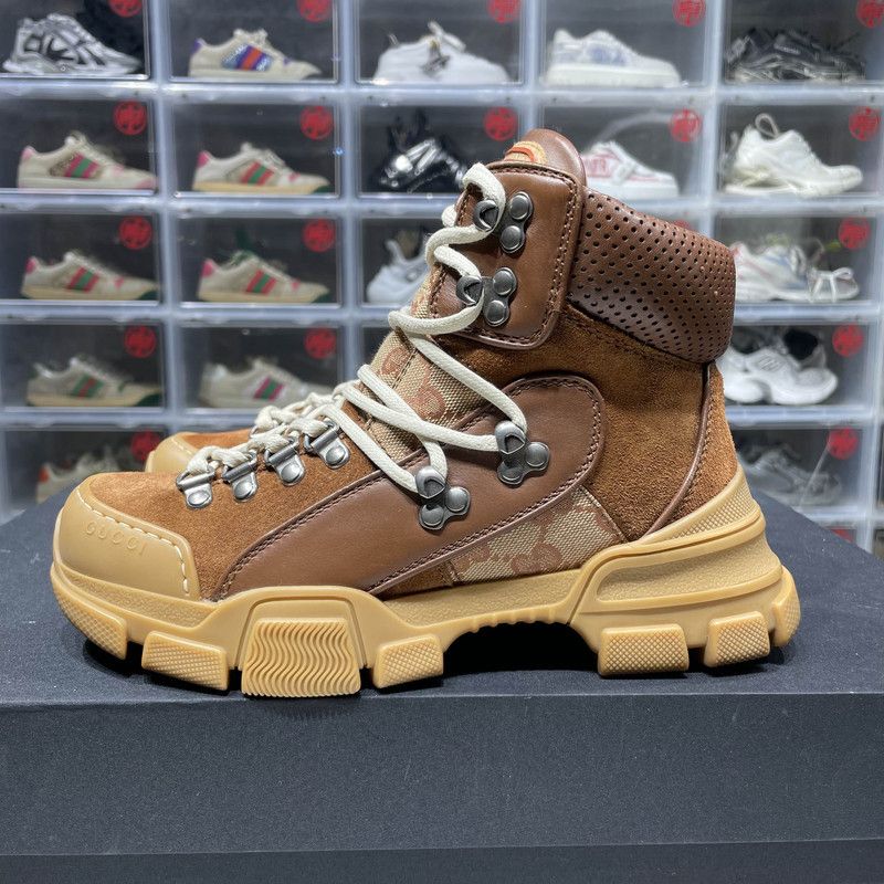 Gucci Gucci Wmns Flashtrek 'Brick Red Beige' Boots 0079 Size US 8 / IT 38 - 11 Thumbnail