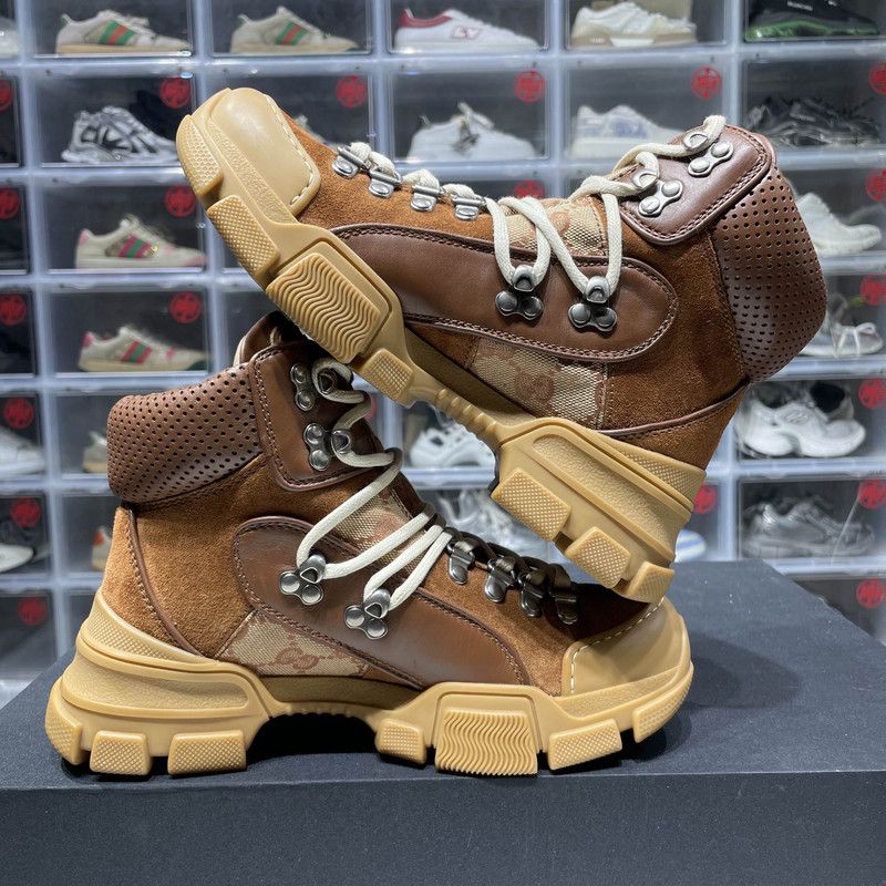 Gucci Gucci Wmns Flashtrek 'Brick Red Beige' Boots 0079 Size US 8 / IT 38 - 10 Thumbnail
