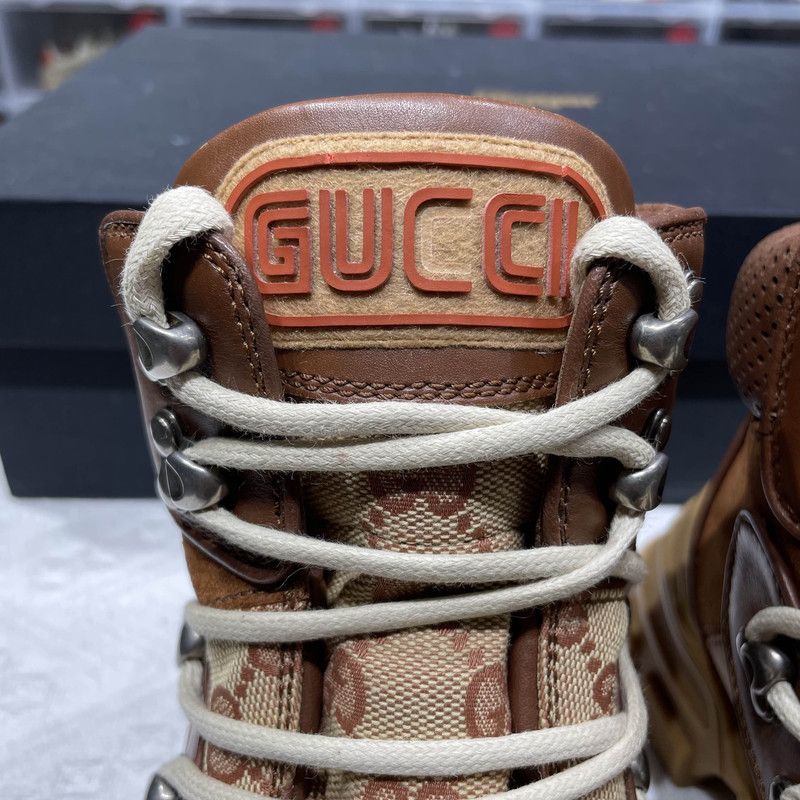 Gucci Gucci Wmns Flashtrek 'Brick Red Beige' Boots 0079 Size US 8 / IT 38 - 7 Thumbnail
