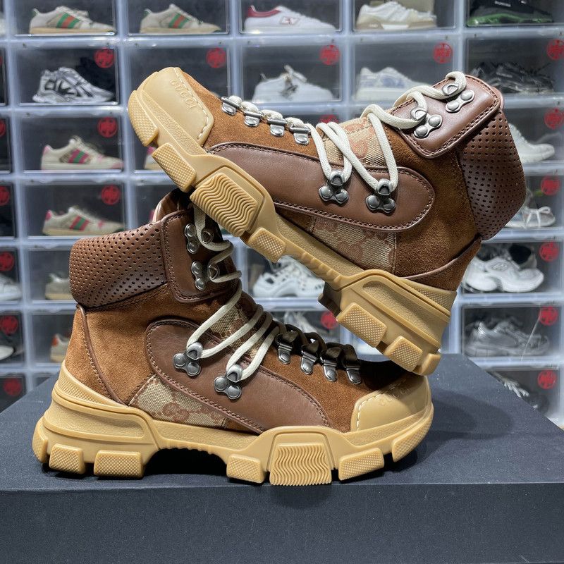 Gucci Gucci Wmns Flashtrek 'Brick Red Beige' Boots 0079 Size US 8 / IT 38 - 9 Thumbnail