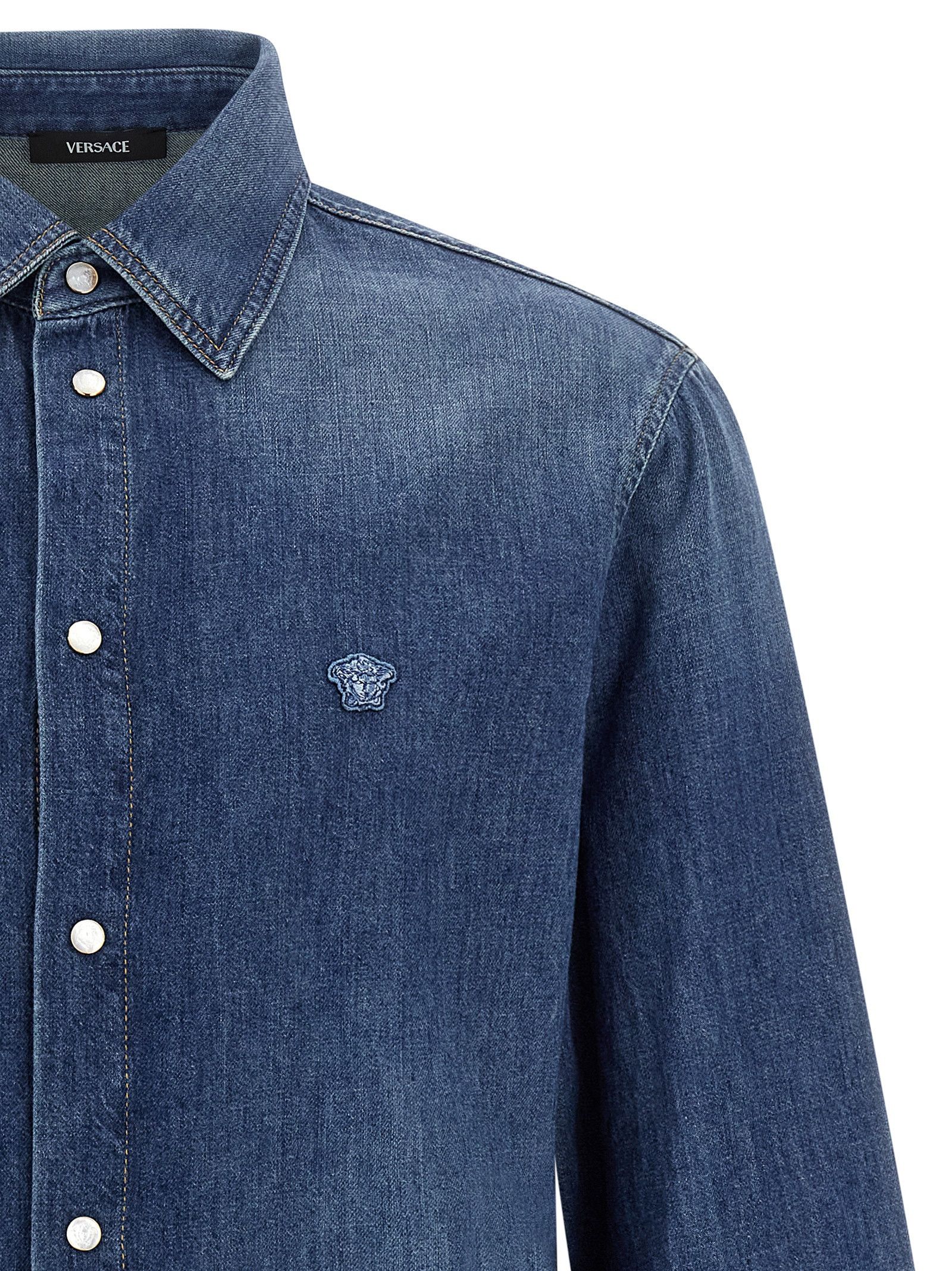 Versace 'Medusa' Patch Shirt Size US M / EU 48-50 / 2 - 3 Thumbnail