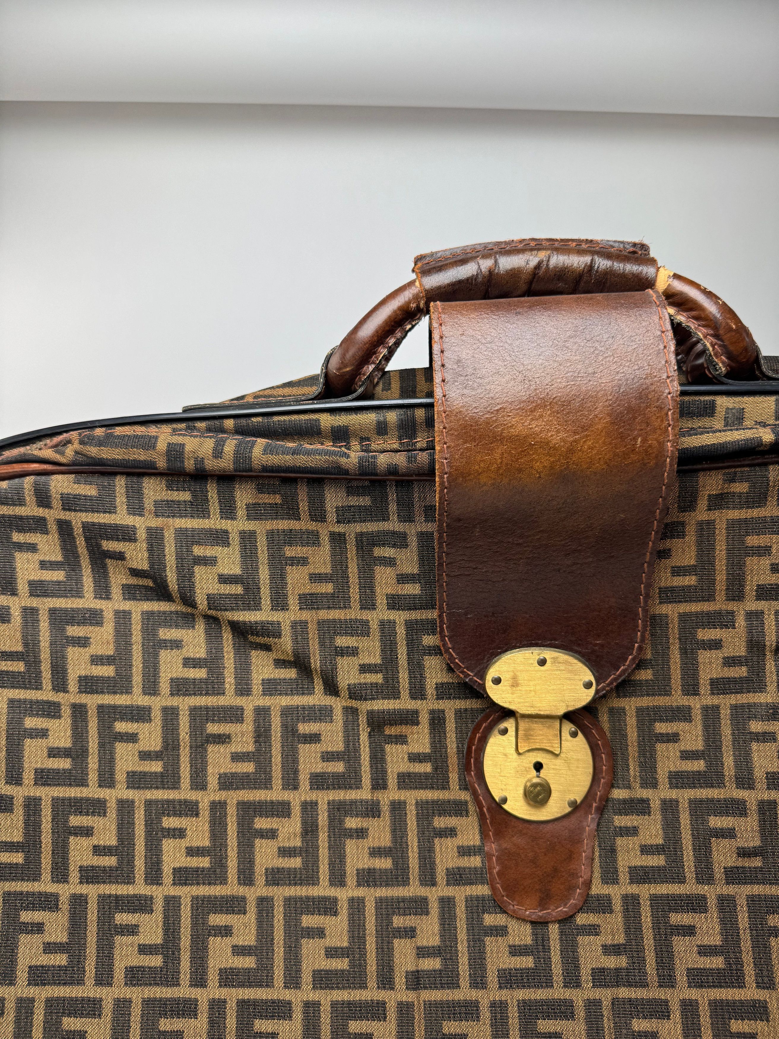 Fendi Vintage FF monogram Suitcase brown Size ONE SIZE - 3 Thumbnail