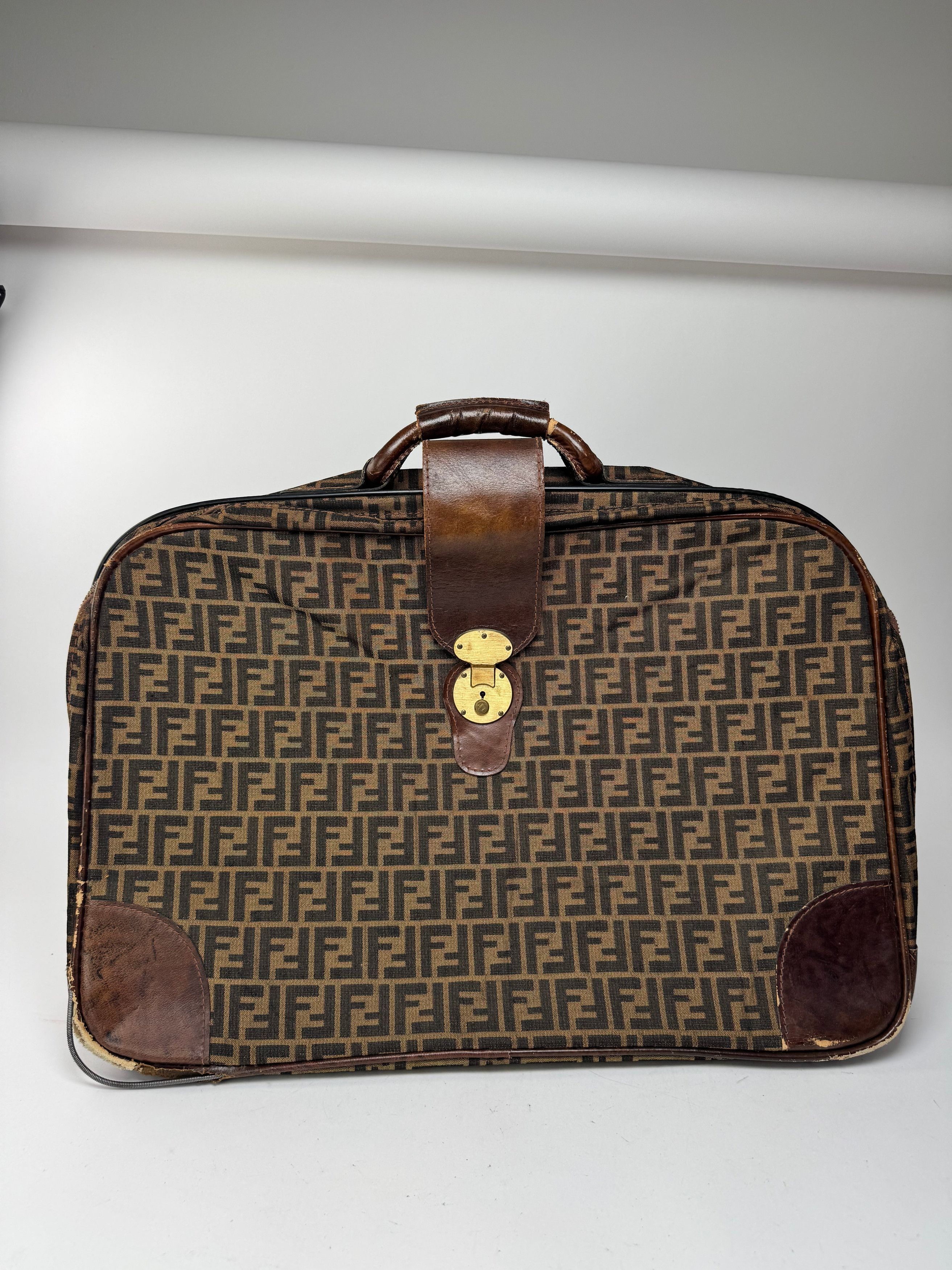 Fendi Vintage FF monogram Suitcase brown Size ONE SIZE - 6 Thumbnail
