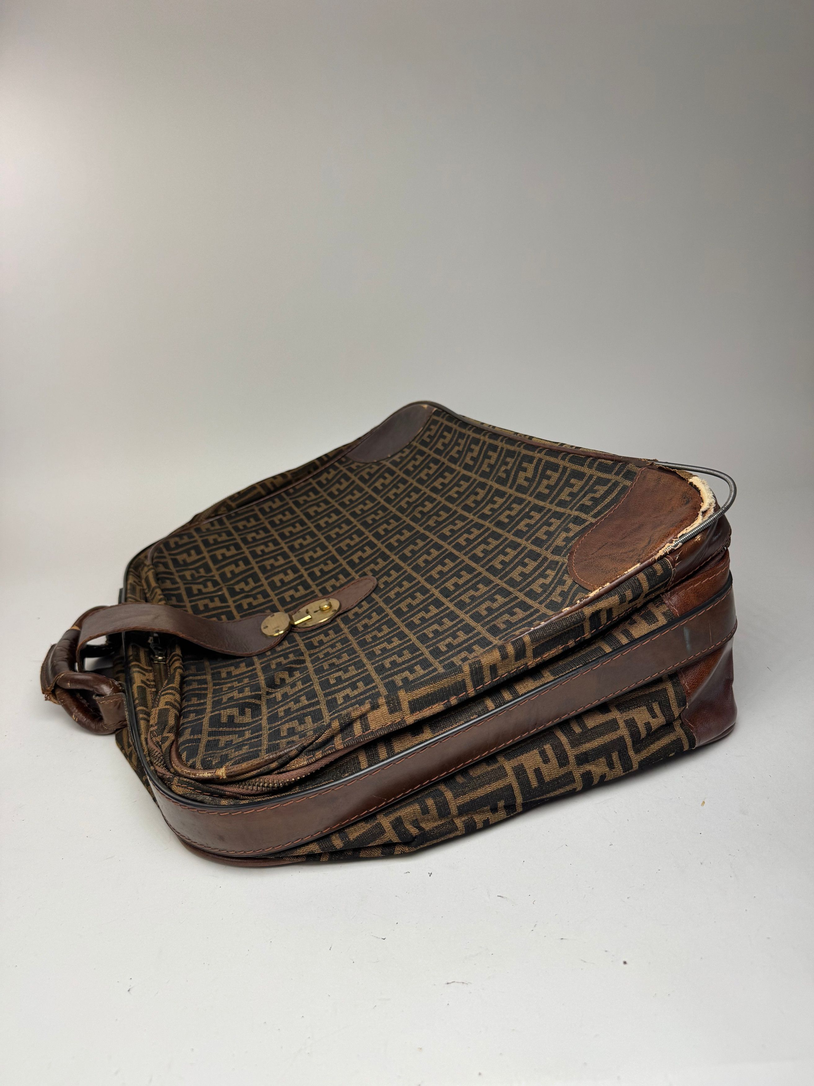 Fendi Vintage FF monogram Suitcase brown Size ONE SIZE - 4 Thumbnail