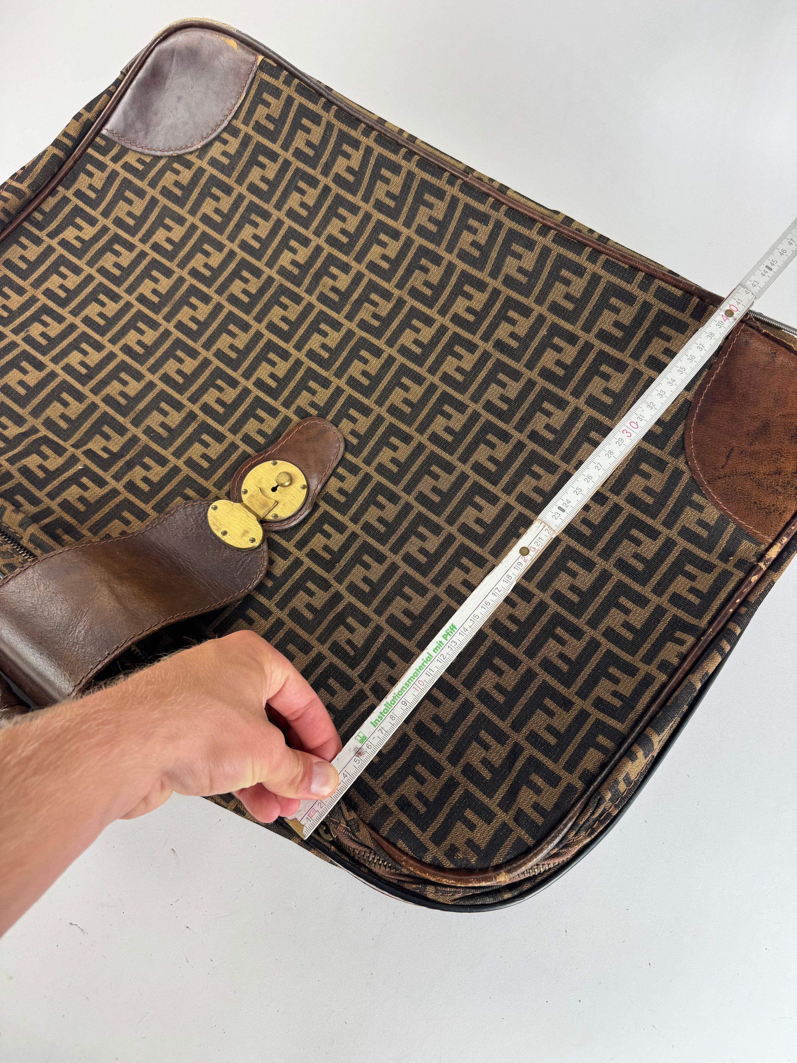 Fendi Vintage FF monogram Suitcase brown Size ONE SIZE - 12 Thumbnail