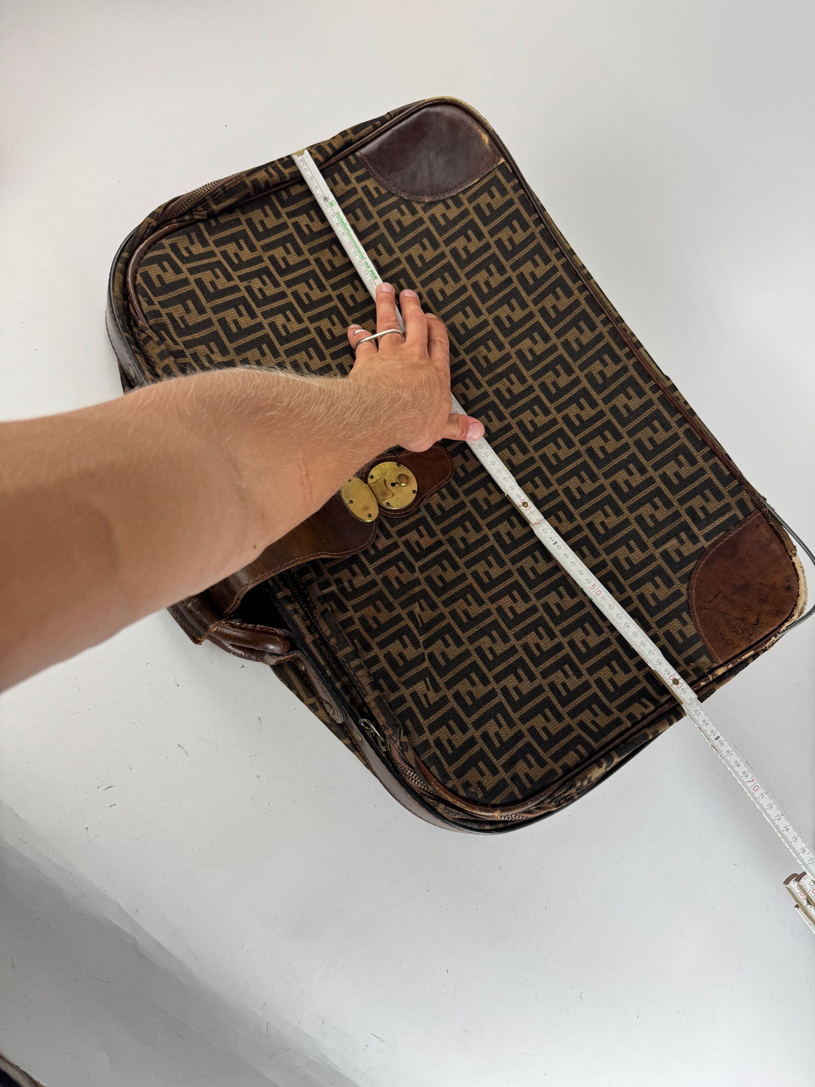 Fendi Vintage FF monogram Suitcase brown Size ONE SIZE - 11 Thumbnail