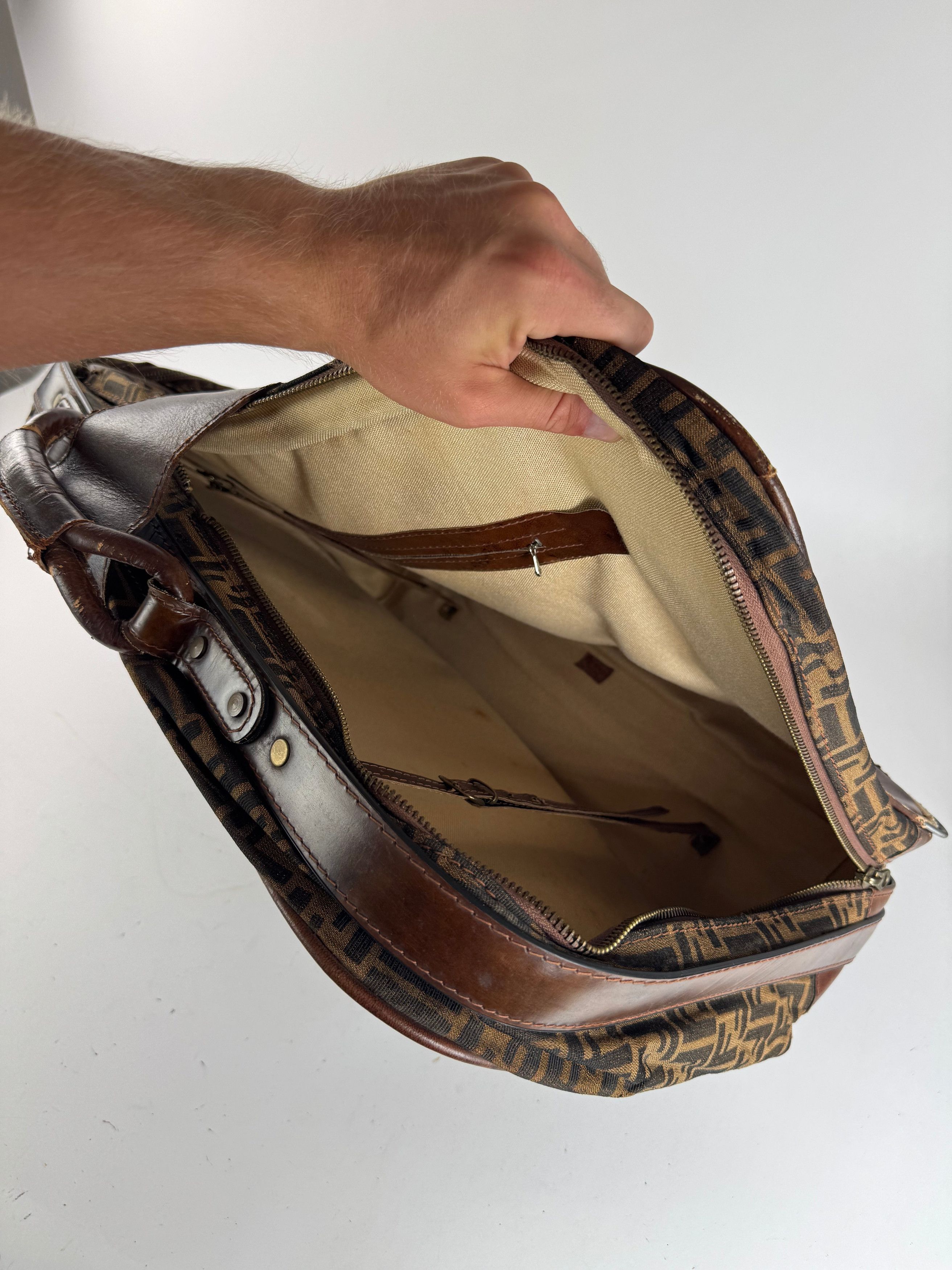 Fendi Vintage FF monogram Suitcase brown Size ONE SIZE - 9 Thumbnail