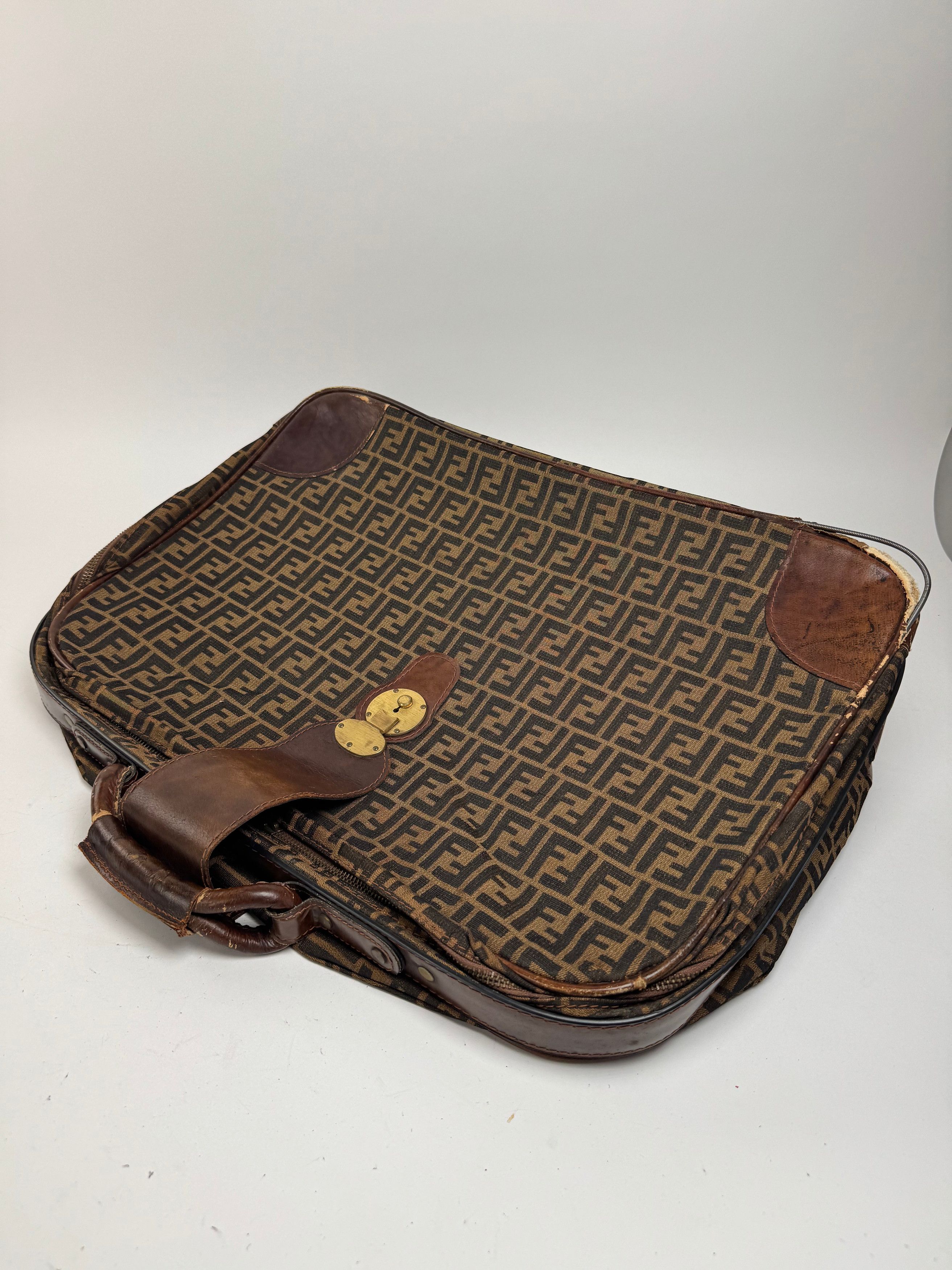 Fendi Vintage FF monogram Suitcase brown Size ONE SIZE - 5 Thumbnail