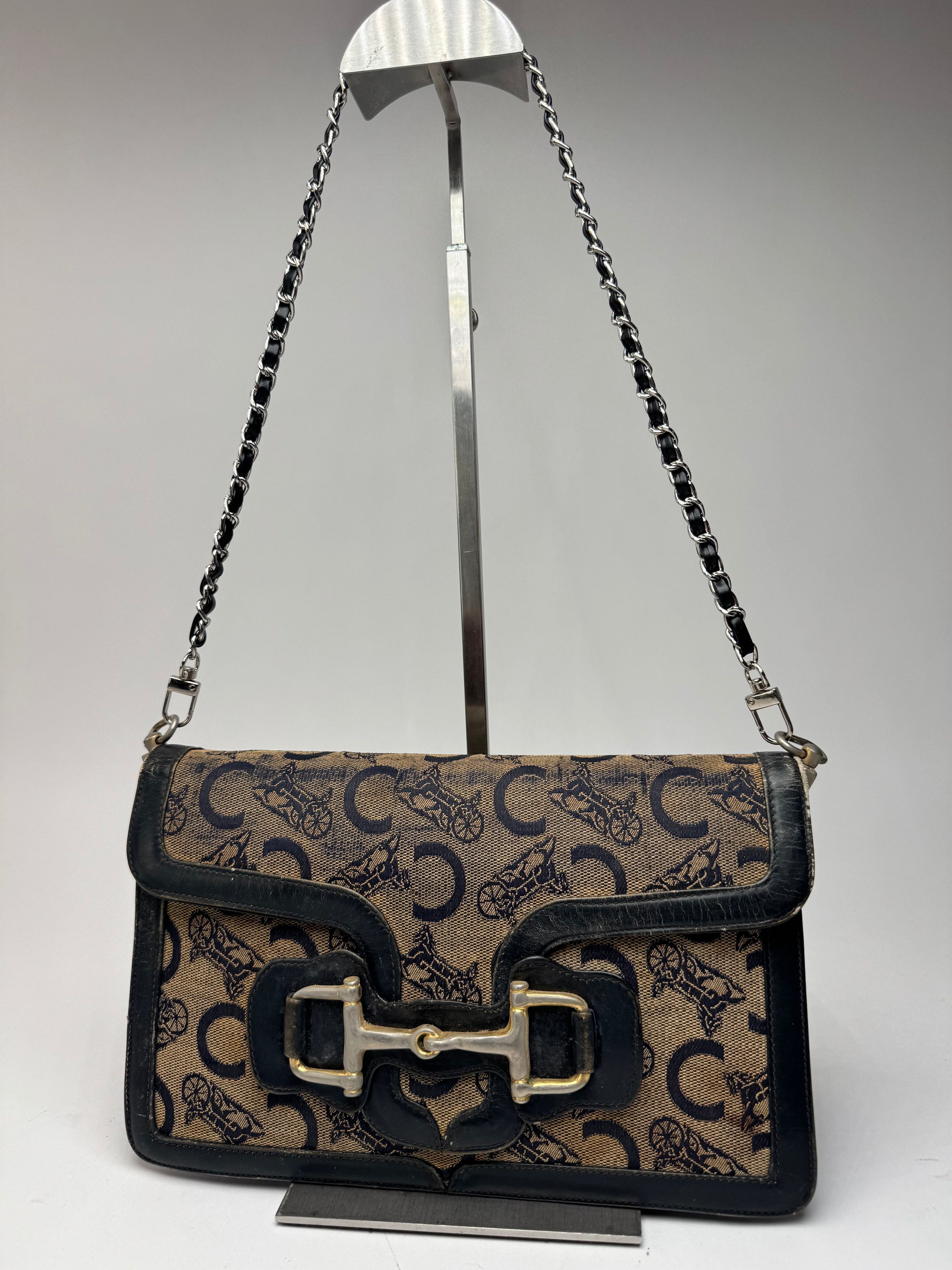 Celine Vintage Macadam Monogram Grecy Bag Size ONE SIZE - 14 Thumbnail