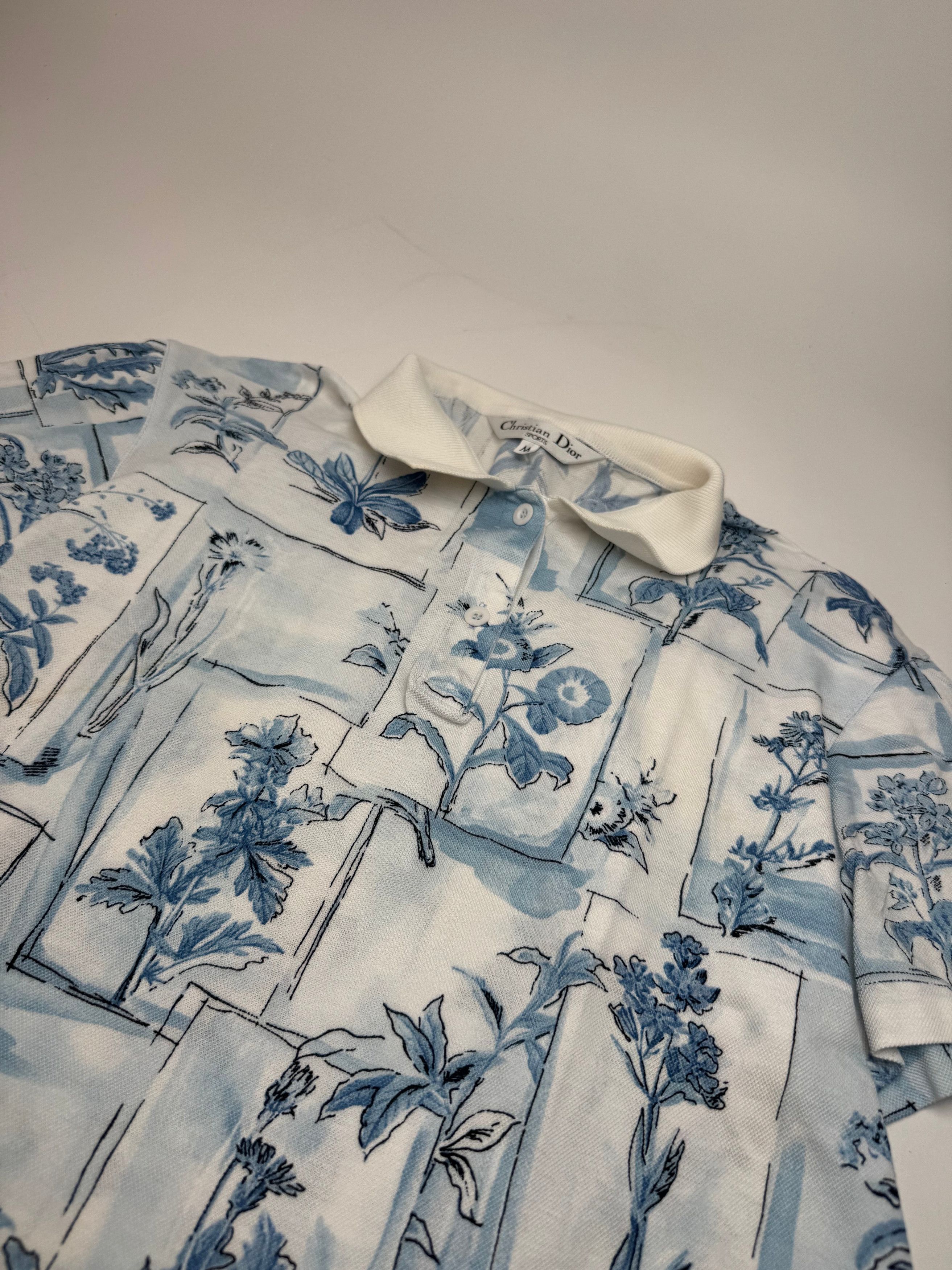 Dior Vintage Blue White Polo Shirt M Size M / US 6-8 / IT 42-44 - 7 Thumbnail