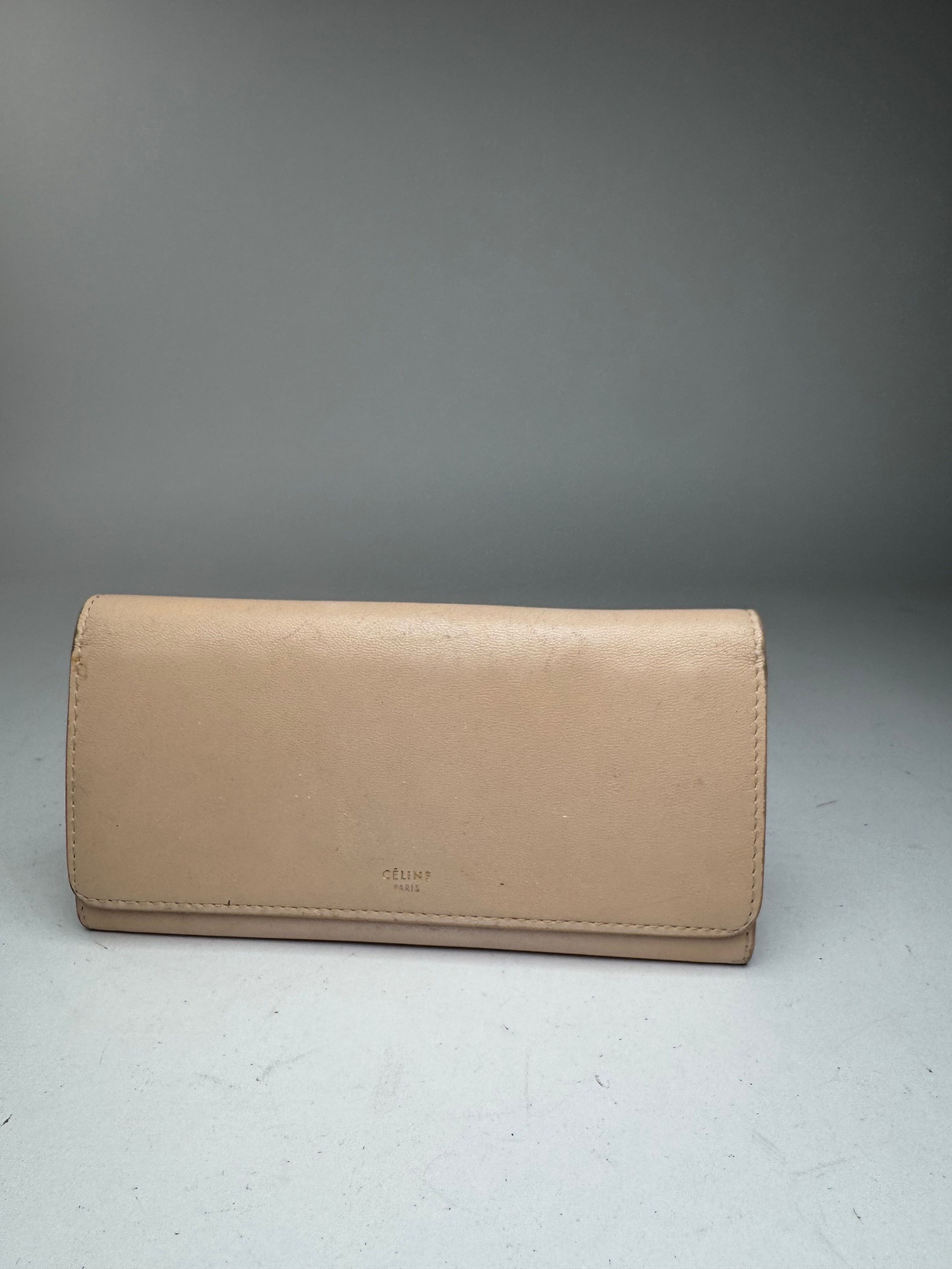 Celine Vintage Paris Leather wallet beige Size ONE SIZE - 7 Thumbnail