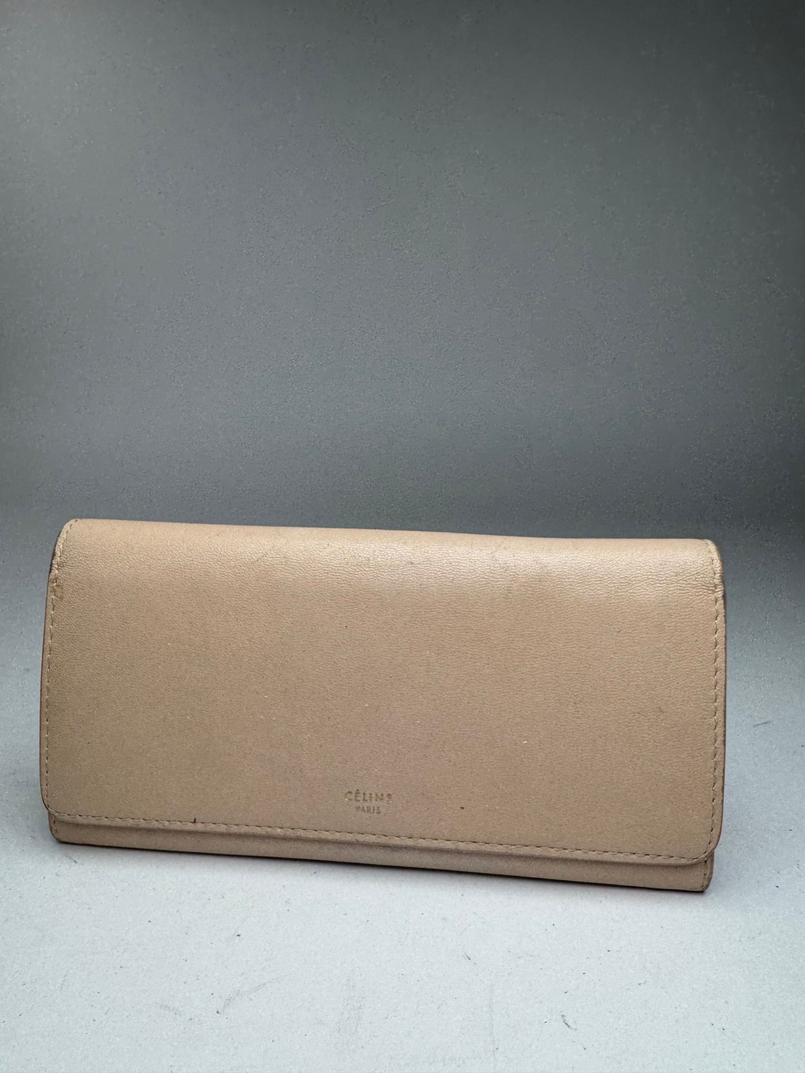 Celine Vintage Paris Leather wallet beige Size ONE SIZE - 11 Thumbnail