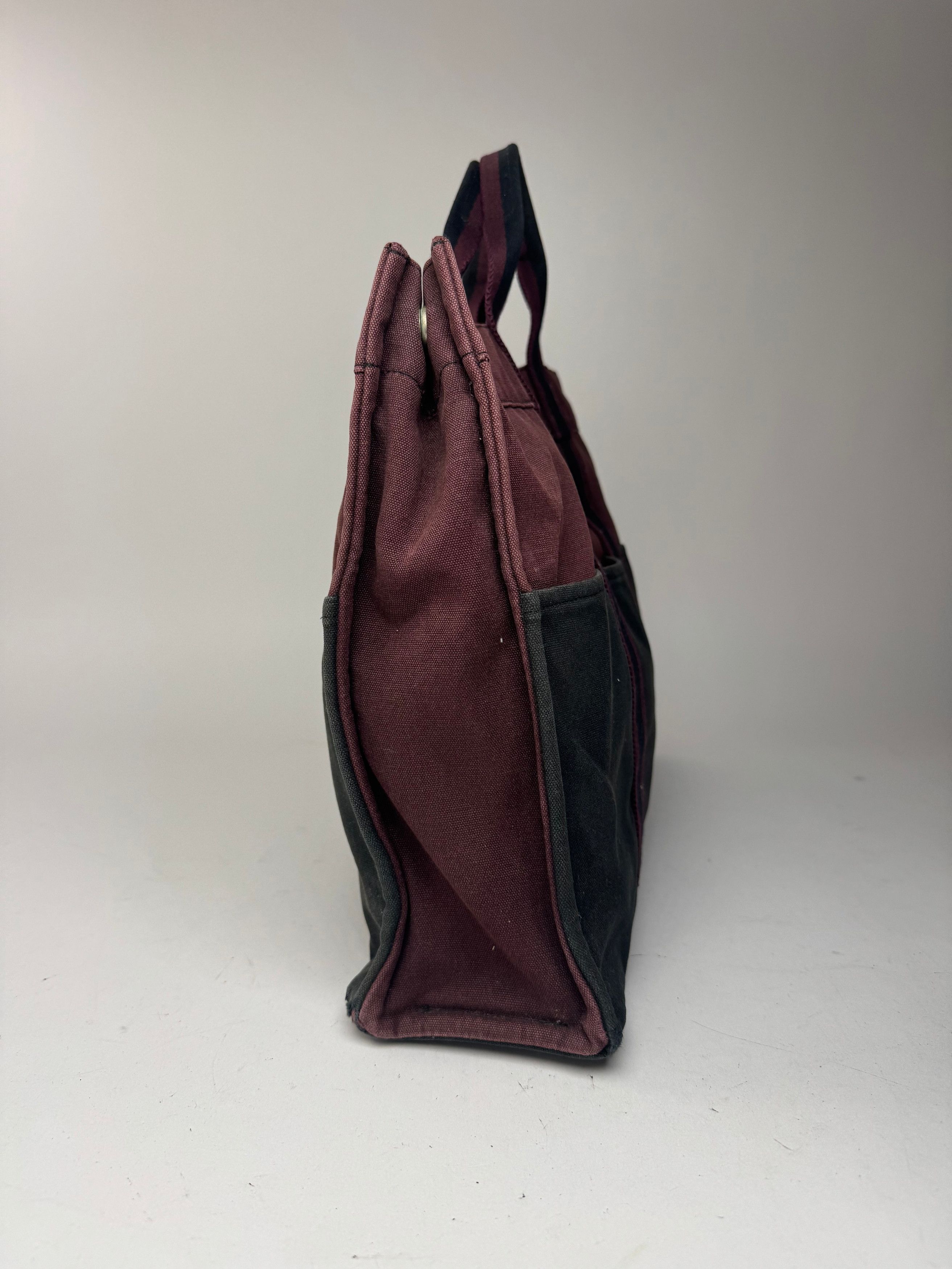 Other Vintage Hermes Cotton Tote purple black Size ONE SIZE - 7 Thumbnail