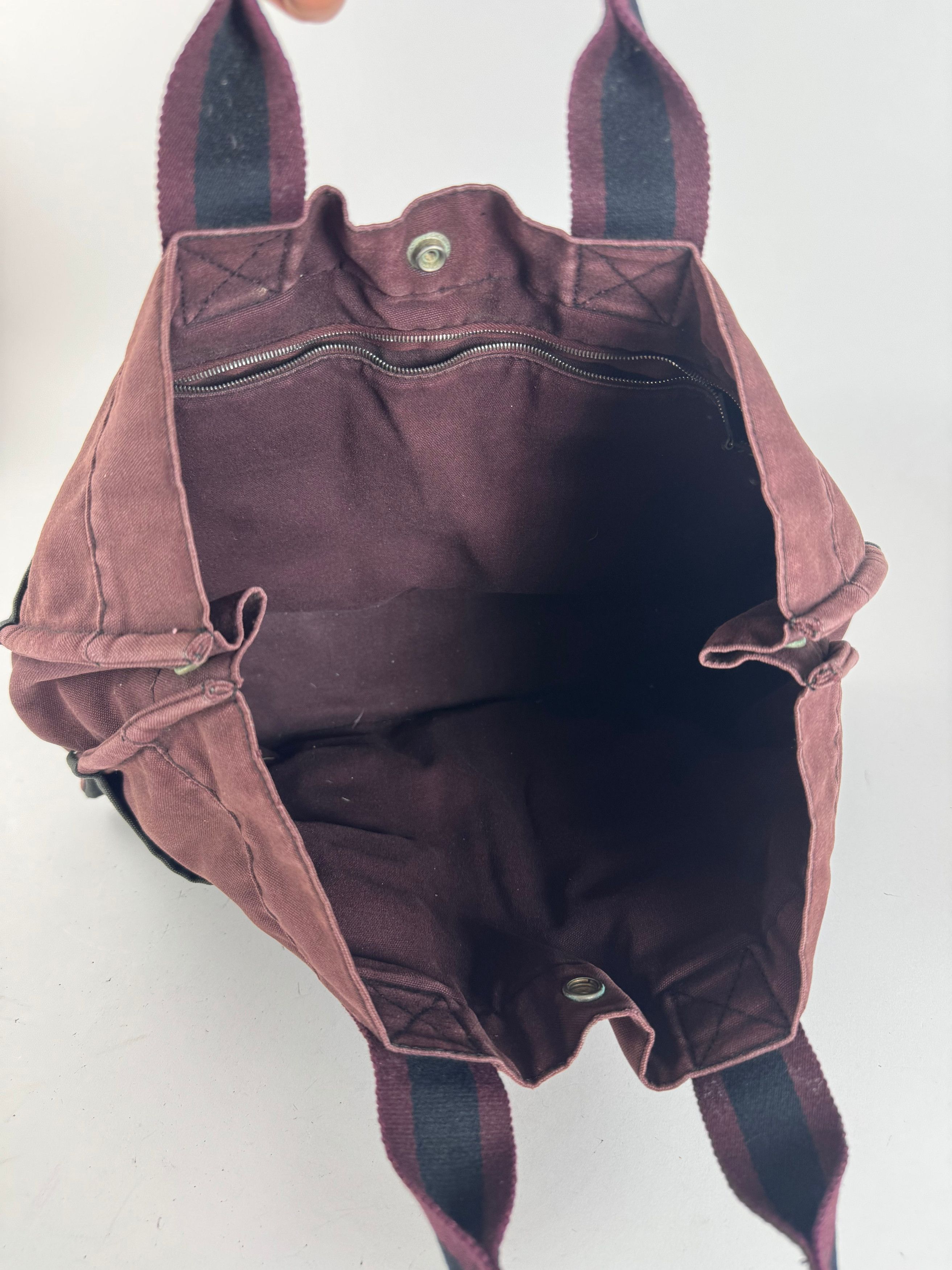 Other Vintage Hermes Cotton Tote purple black Size ONE SIZE - 3 Thumbnail
