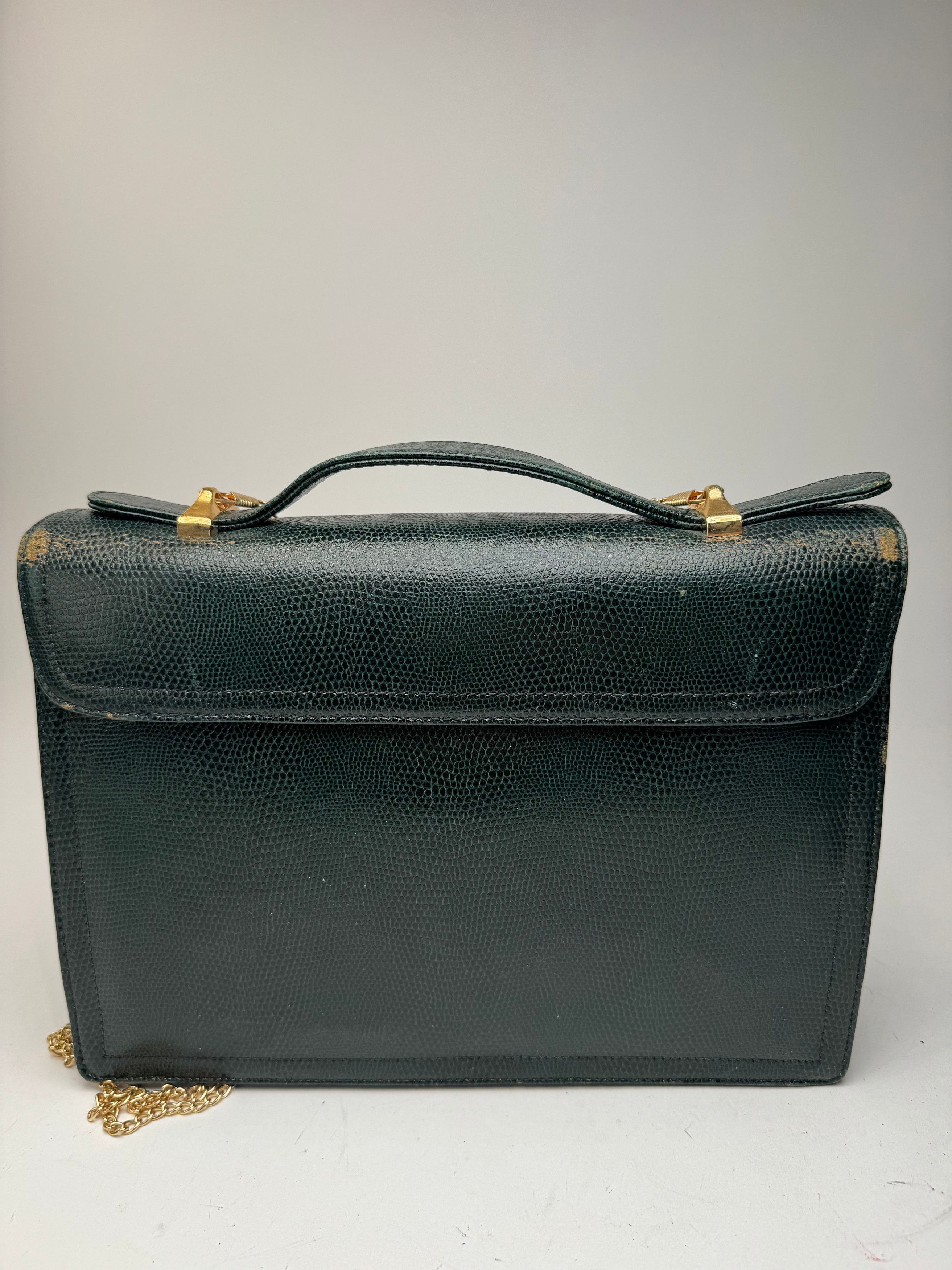 Givenchy Vintage 2Way Leather snakeskin bag green Size ONE SIZE - 2 Thumbnail
